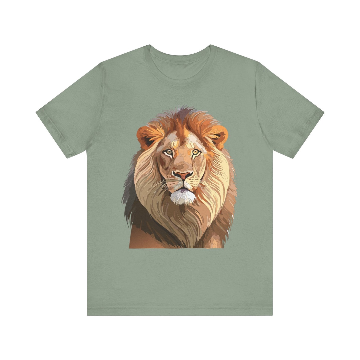 Unisex Animal Graphic Tee Shirt With Wild Animals Art Design For Everyday Wear Casual