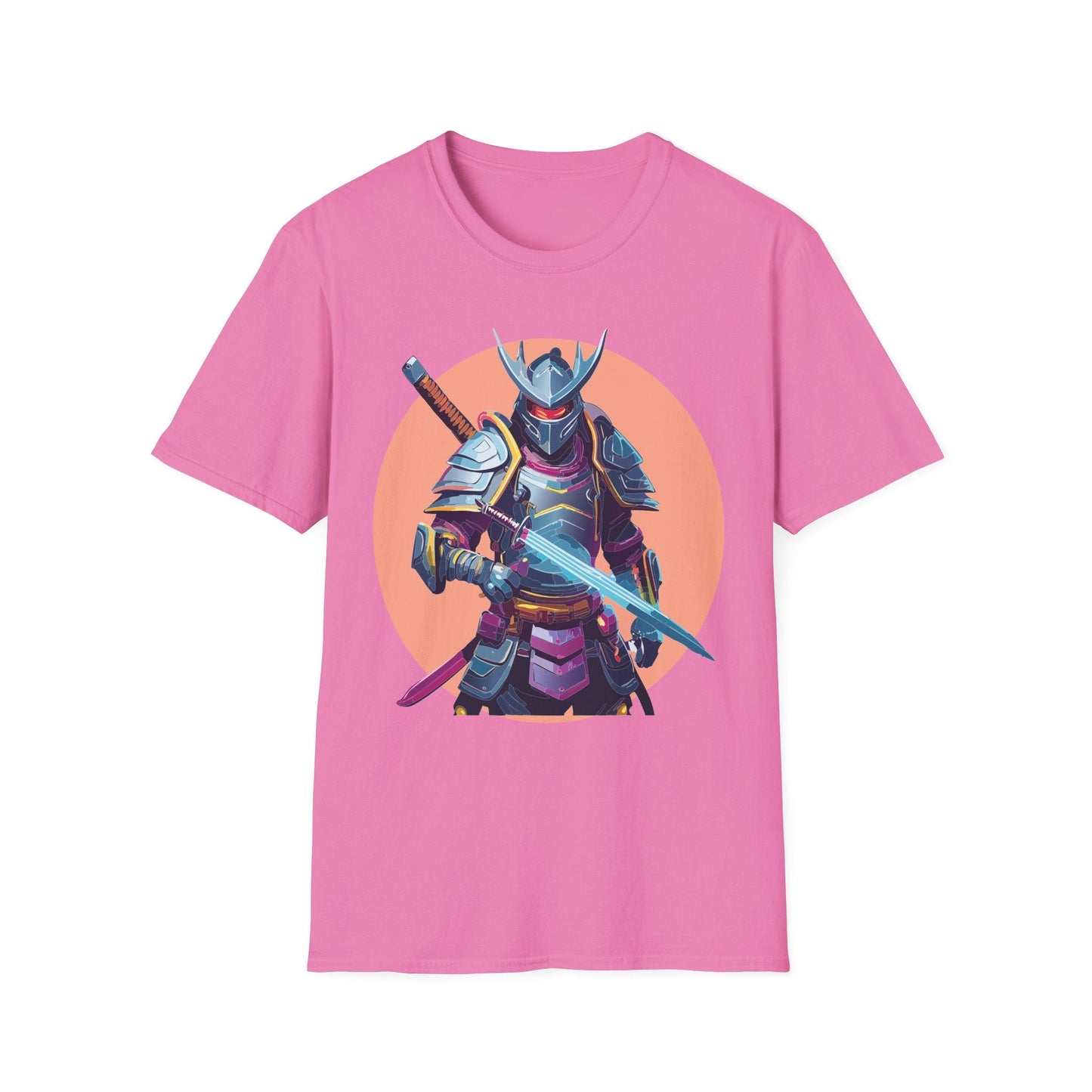 Samurai Shirt Unisex Tee Gildan Softstyle 64000 One Hundred Percent Ring Spun Cotton Comfort