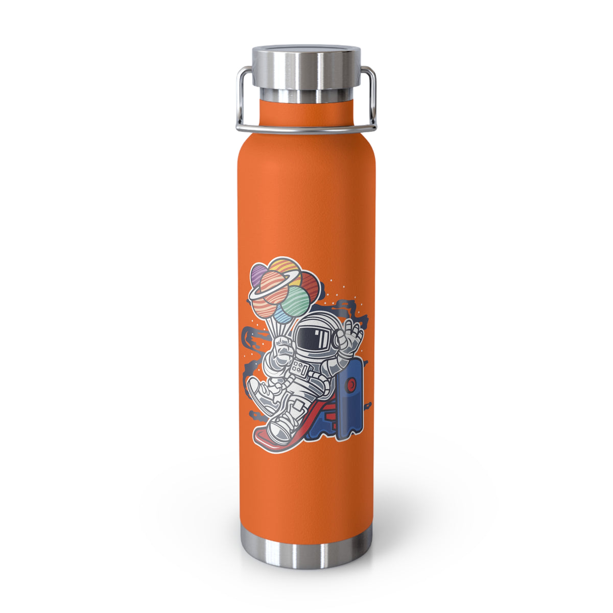 22oz Copper Insulated Water Bottle with Cartoon Design - CV56