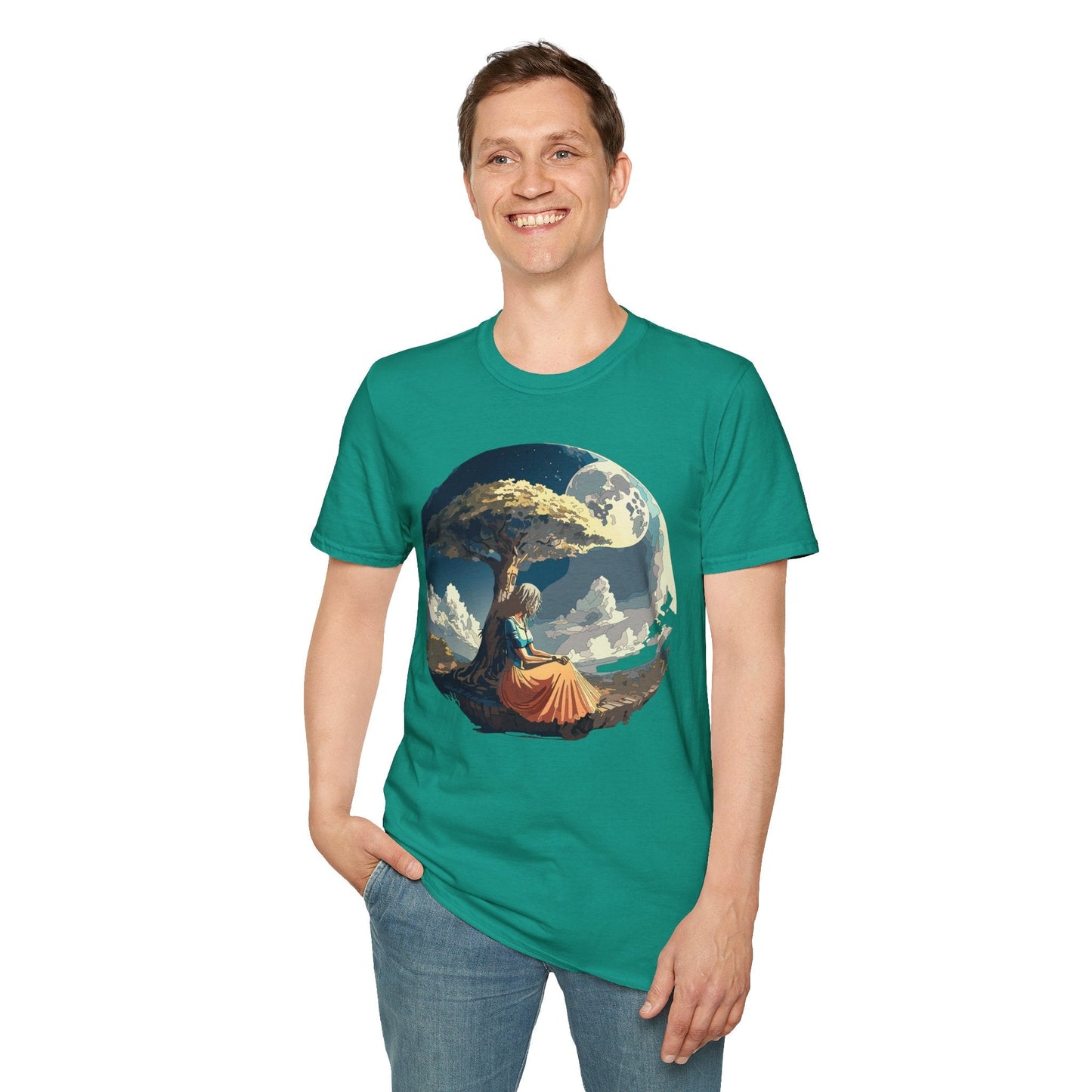 Unisex Graphic T Shirt Art Design Tee Softstyle 64000 Ring Spun Cotton Comfortable