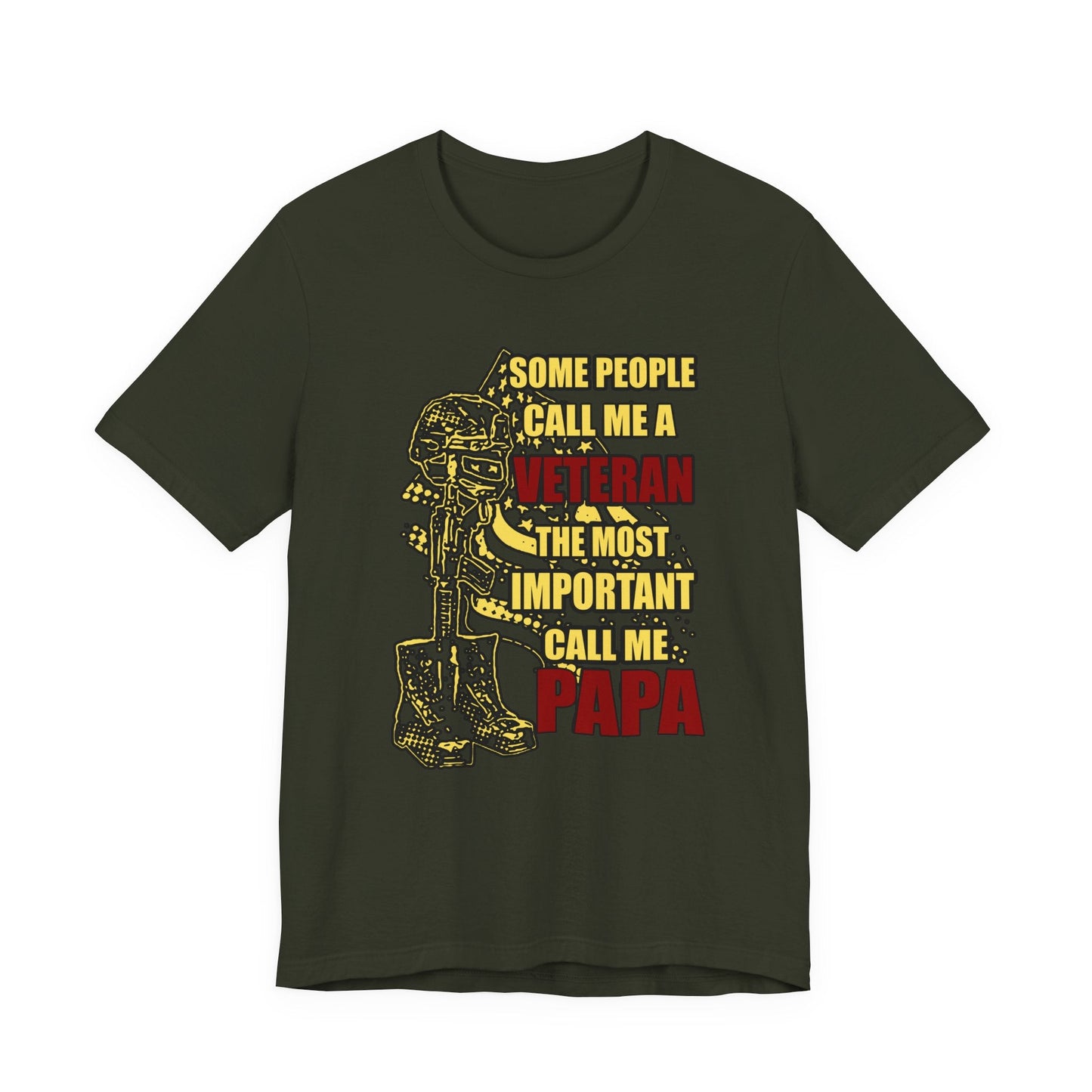 Army Veteran Patriotic Graphic Design Unisex Cotton T-Shirt v58
