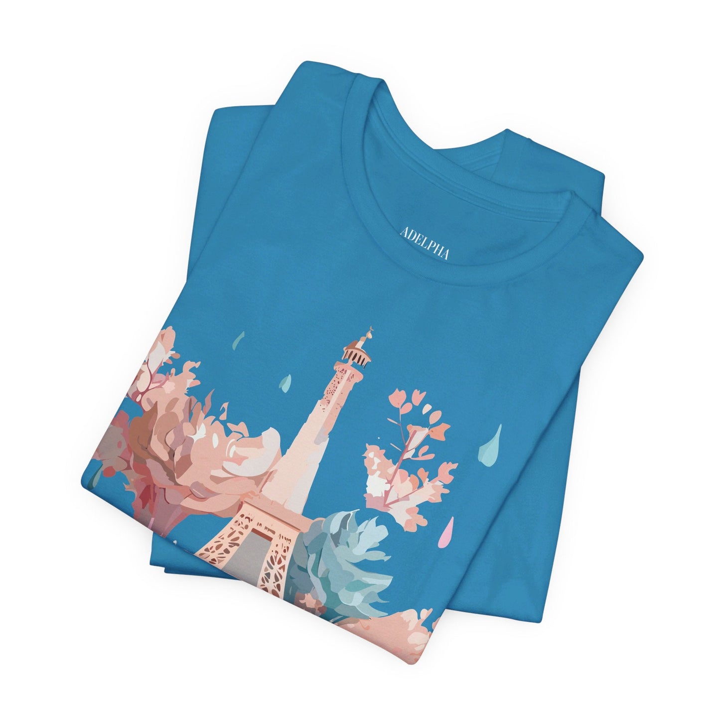 Unisex Paris Graphic Tee By Adelpha Vintage Inspired Tourist Shirt Short Sleeve Collection