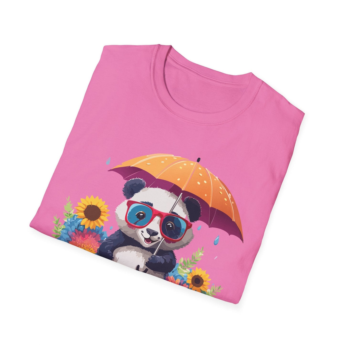 Panda Shirt Unisex Panda Tee Animal Graphic T Shirt Softstyle 64000 Cotton Breathable Everyday