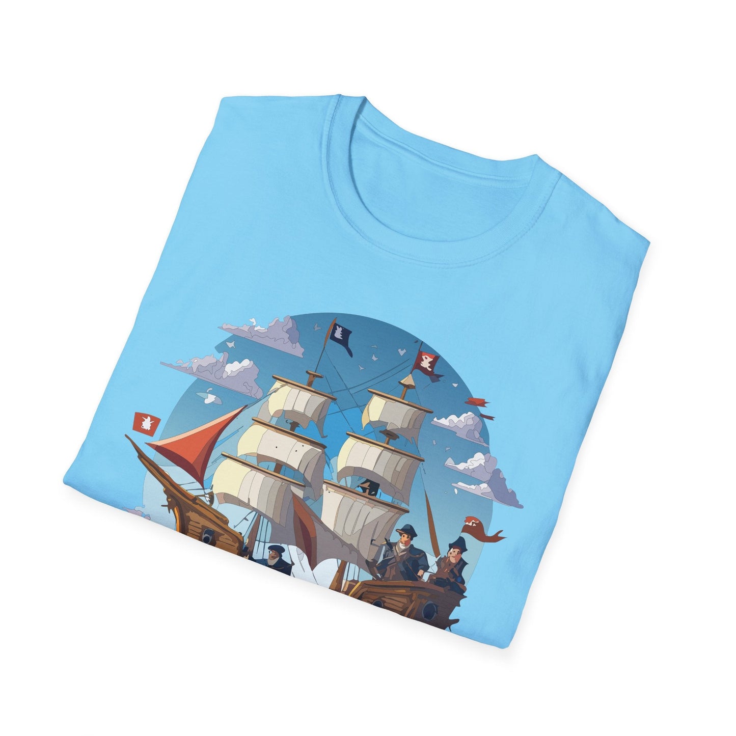 Ship T Shirts Frigate Vessel Tee Unisex Gildan Softstyle 64000 100 Percent Cotton