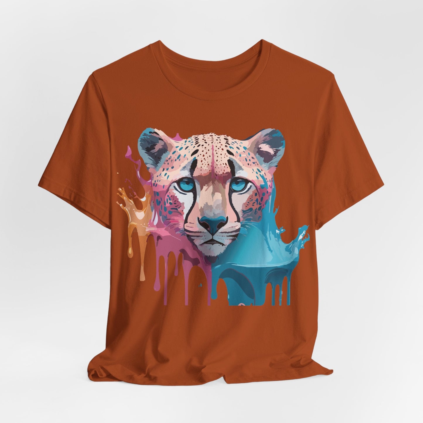 Adelpha Graphic Cheetah Shirt Unisex Vintage Inspired Graphic Tee Art Design