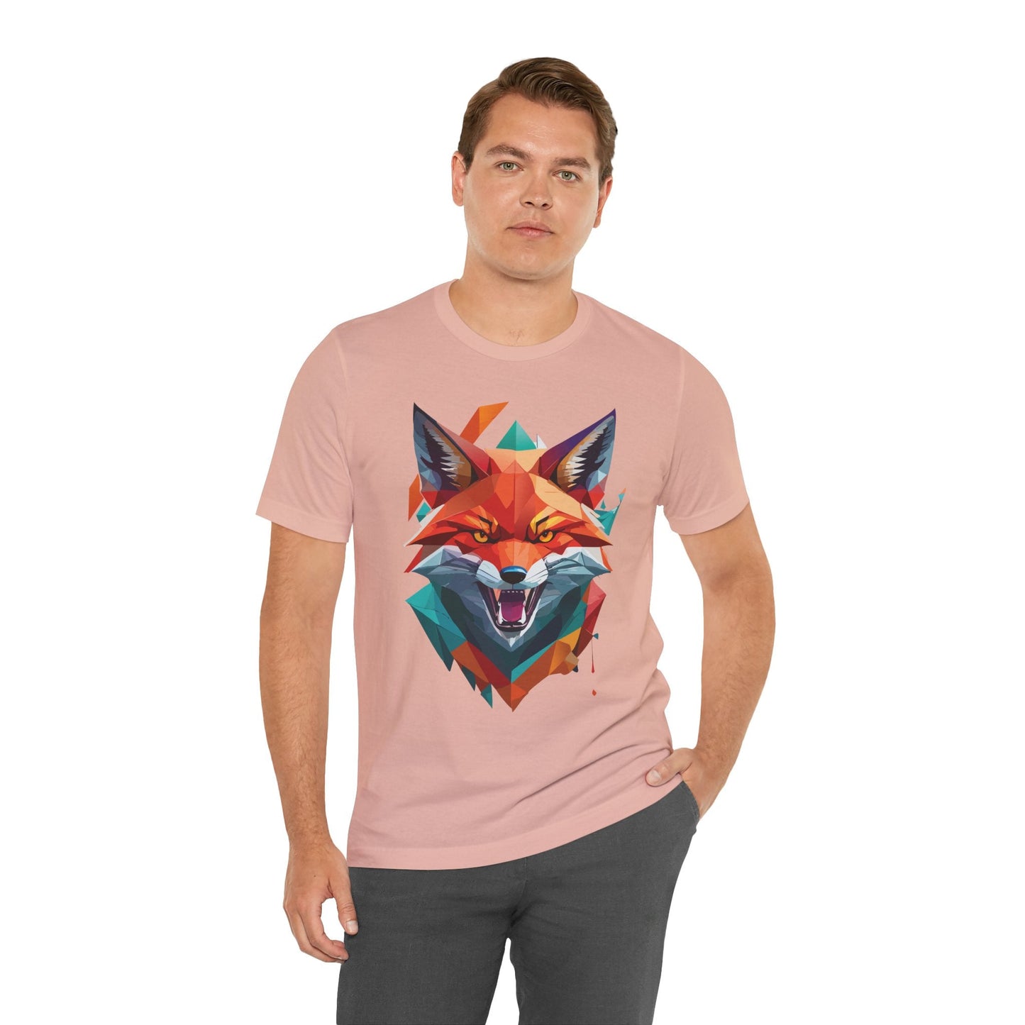 Unisex Animal Print Tee Shirt With Wild Animals Art Design For Men Women Soft Cotton