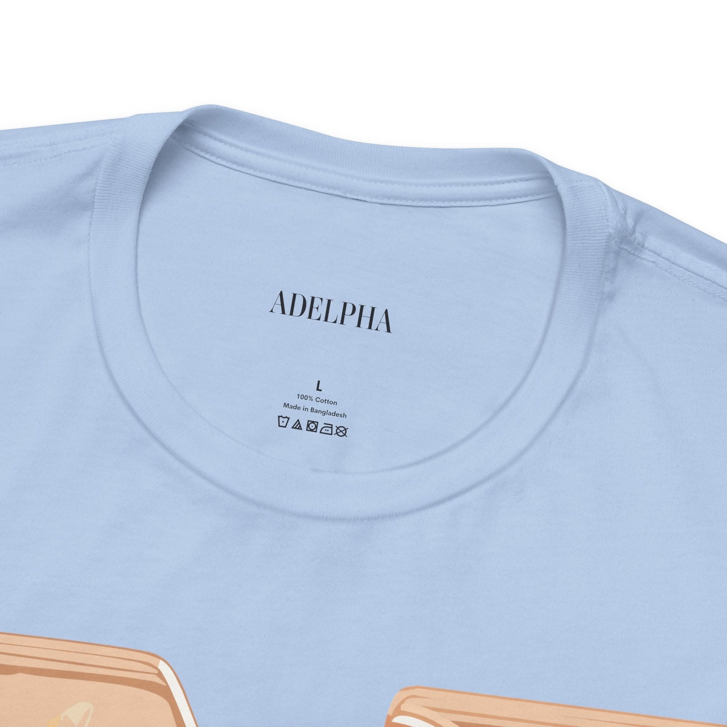 Letter N Shirt Graphic Tee Unisex Jersey Short Sleeve Vintage Style Adelpha Art Design