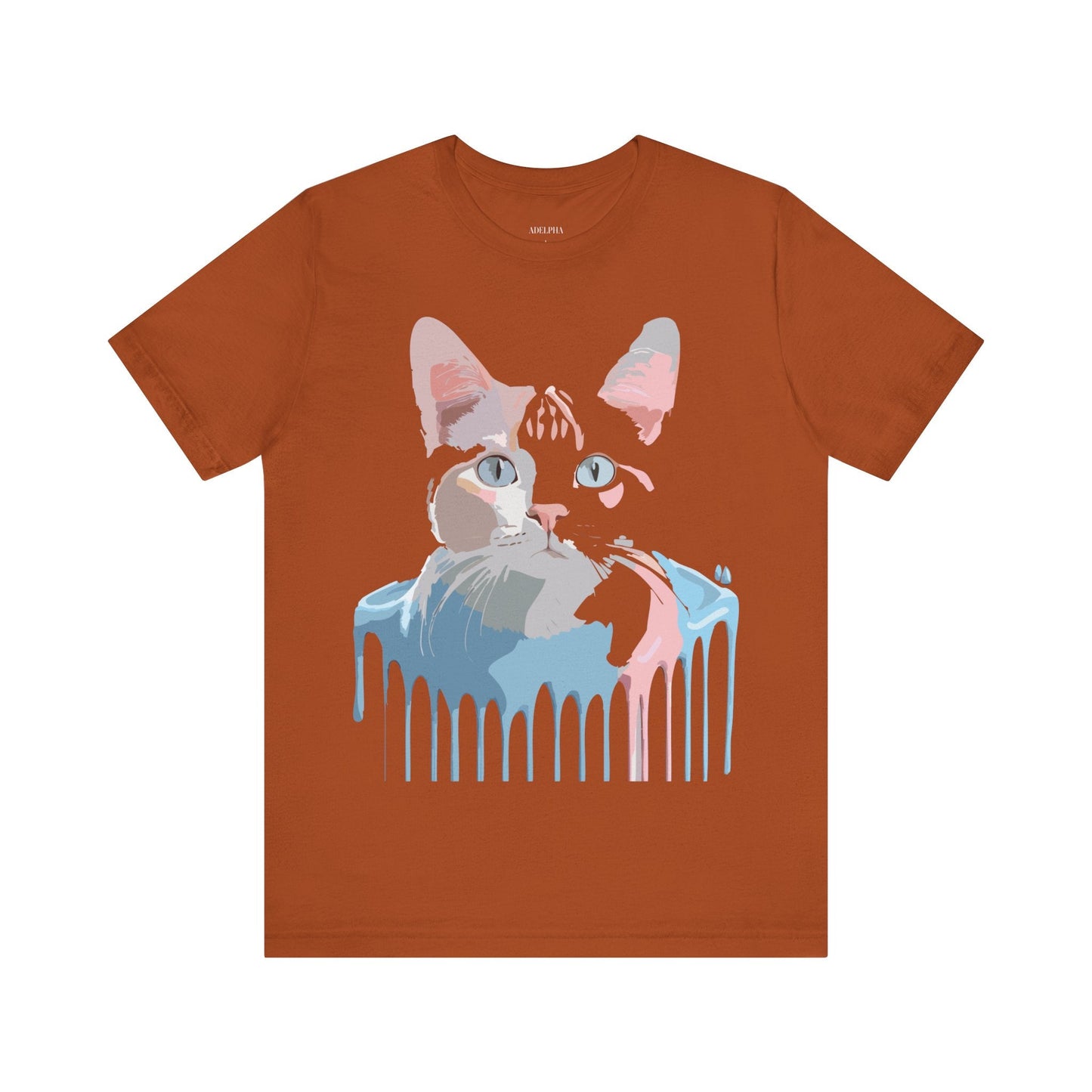 Cat Graphic T Shirt Unisex Short Sleeve Tee Vintage Inspired Artwork Adelpha