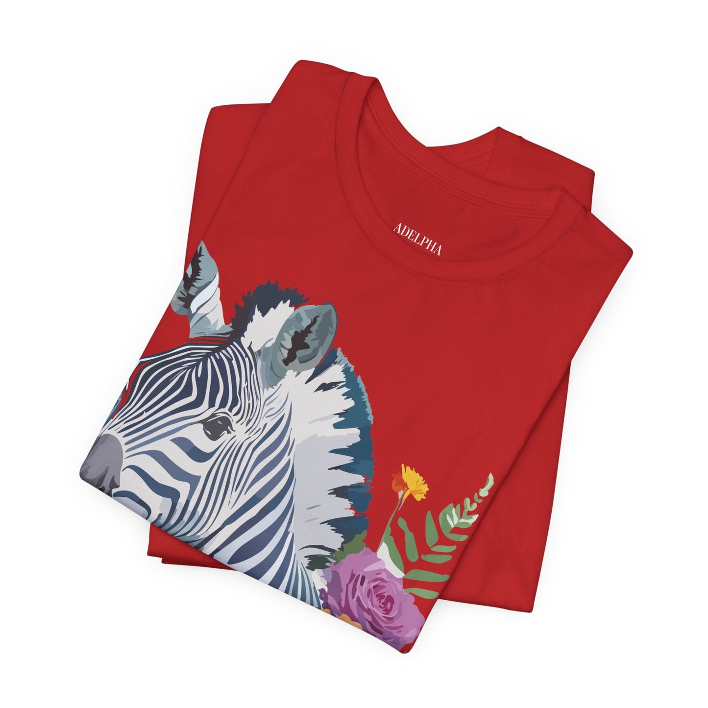 Zebra Graphic Unisex 100 Cotton Vintage Animal Art T-Shirt 4