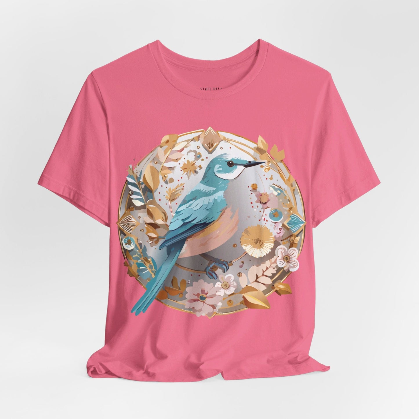 Medallion Graphic Unisex 100 Cotton Vintage Animal Medal Artwork Tee 76