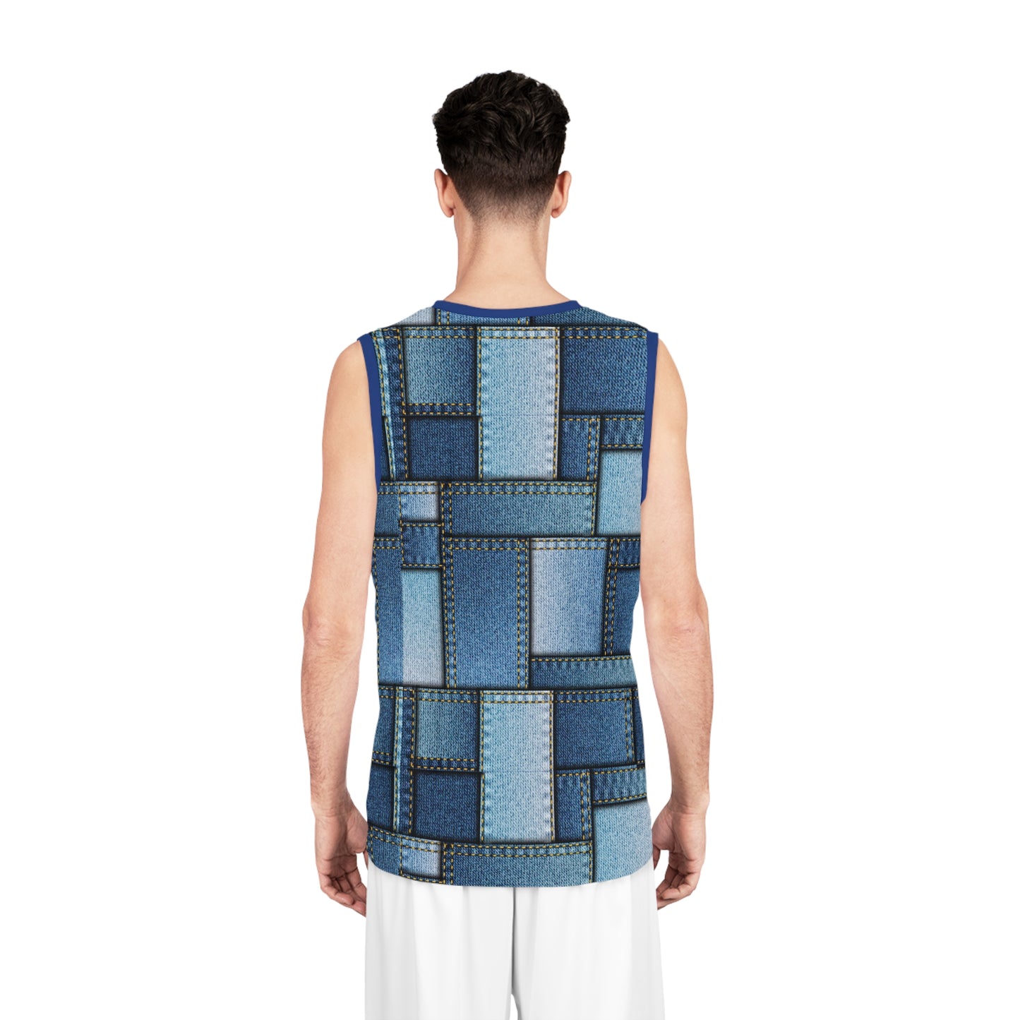 Denim Print Basketball shirt, Basketball shirt Denim Print 1