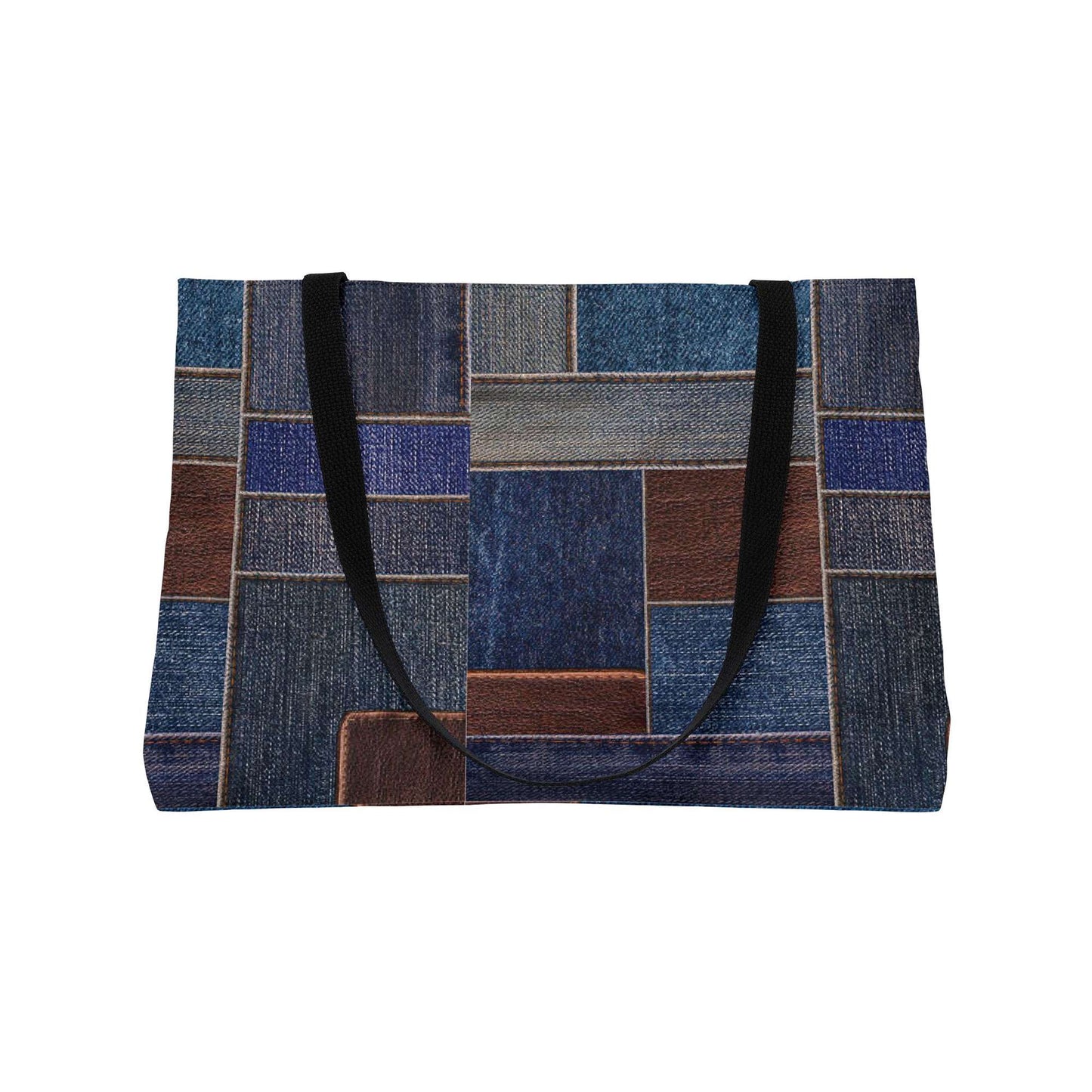 Denim Color Imitation Print Unisex  Weekender Bag  Spun Polyester 24x13 Canvas Bag 4