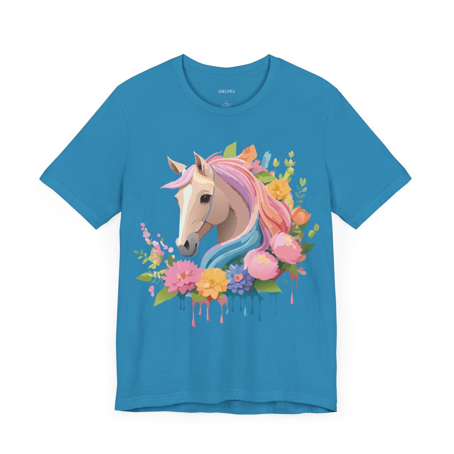 Horse Graphic Unisex 100 Cotton Vintage Animal Art T-Shirt 2