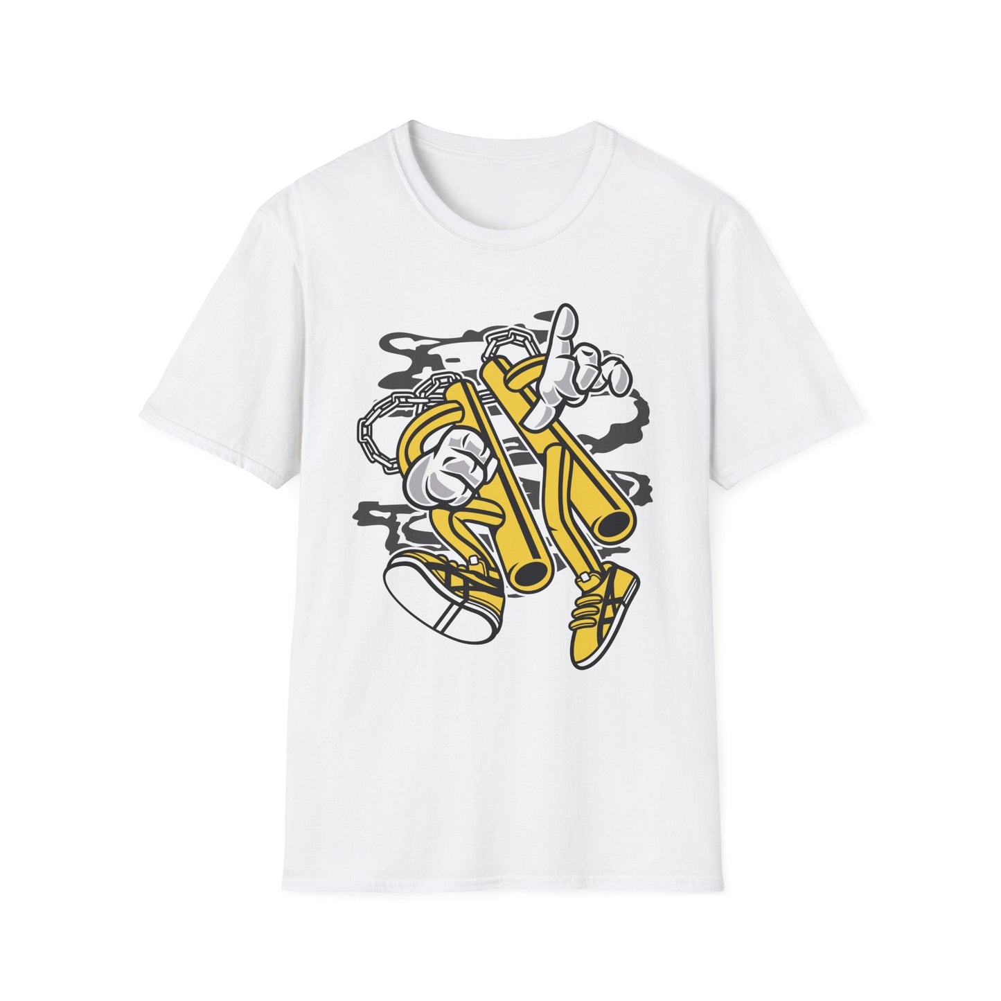 Cartoon T Shirt Animation T Shirt Funny Tee Unisex Softstyle 100 Percent Cotton 64000