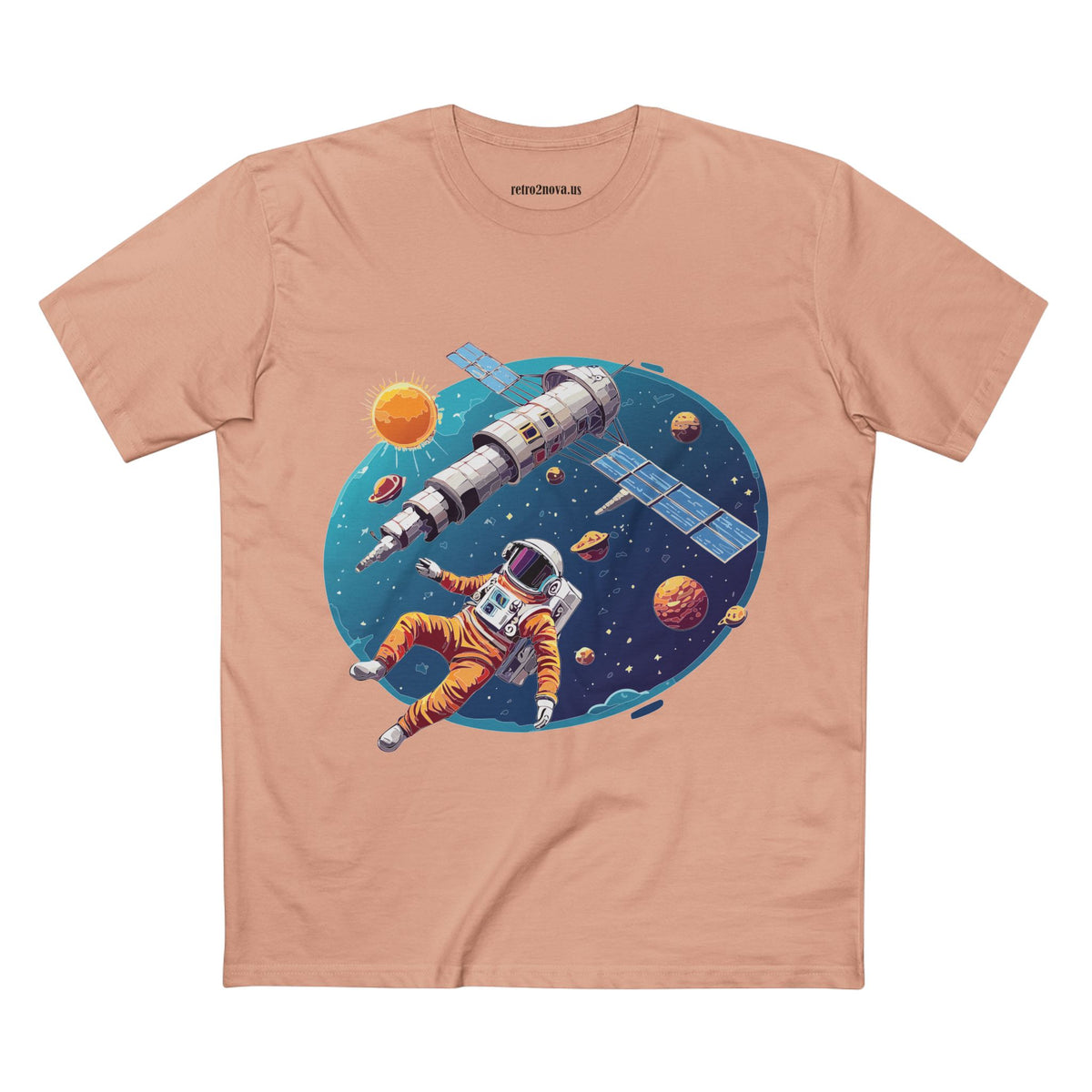 Cosmos Astronaut Graphic Tee Staple Unisex 100 Cotton Tee Shirt - CS-23