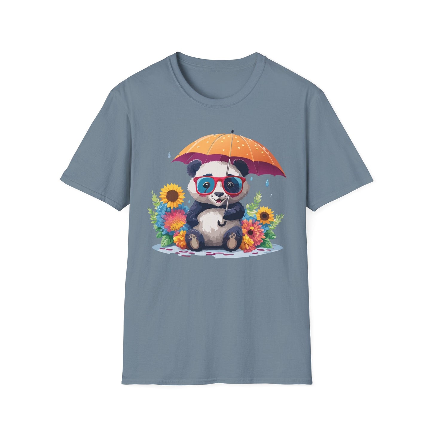 Panda Shirt Unisex Panda Tee Animal Graphic T Shirt Softstyle 64000 Cotton Breathable Everyday