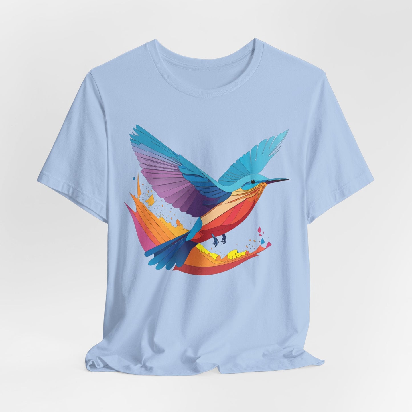 Unisex Animal Shirt Art Design Tee With Wild Animals Print Soft Comfortable Short Sleeve Tee