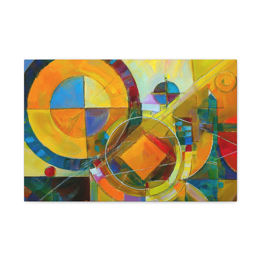 Abstract Oil Painting Print Canvas 24x16, 30x20, 36x24, 48x32, 60x40 Bright Latex Inks, Pine-Wood Inner Frame ABH-10