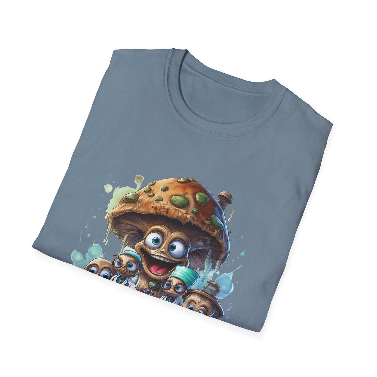 Mashroom Tee Shirt Unisex Funny Mushroom Design Softstyle 64000 Cotton Graphic Tee