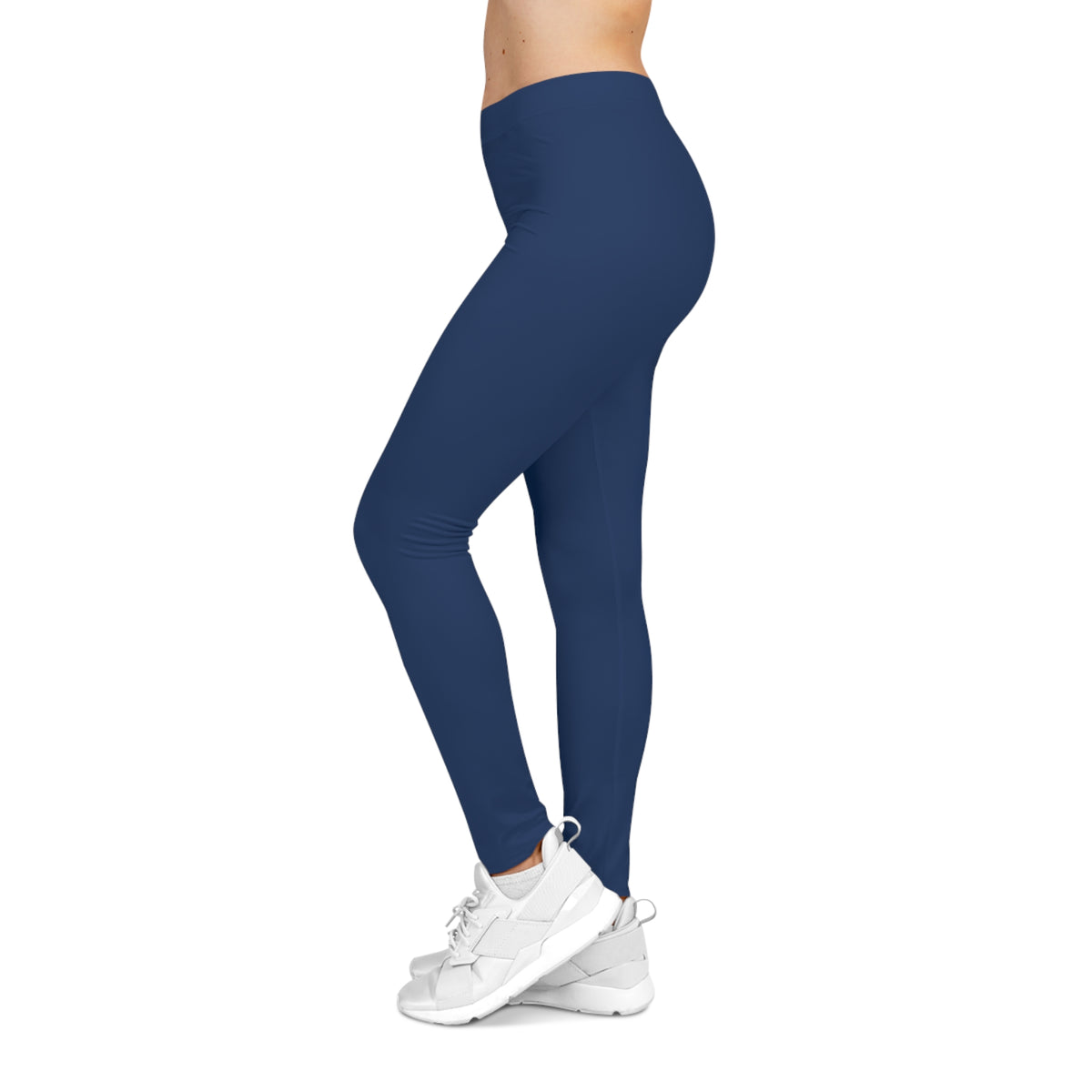 Oxford Navy Color Women's Poly-Span Casual Leggings XS-2XL