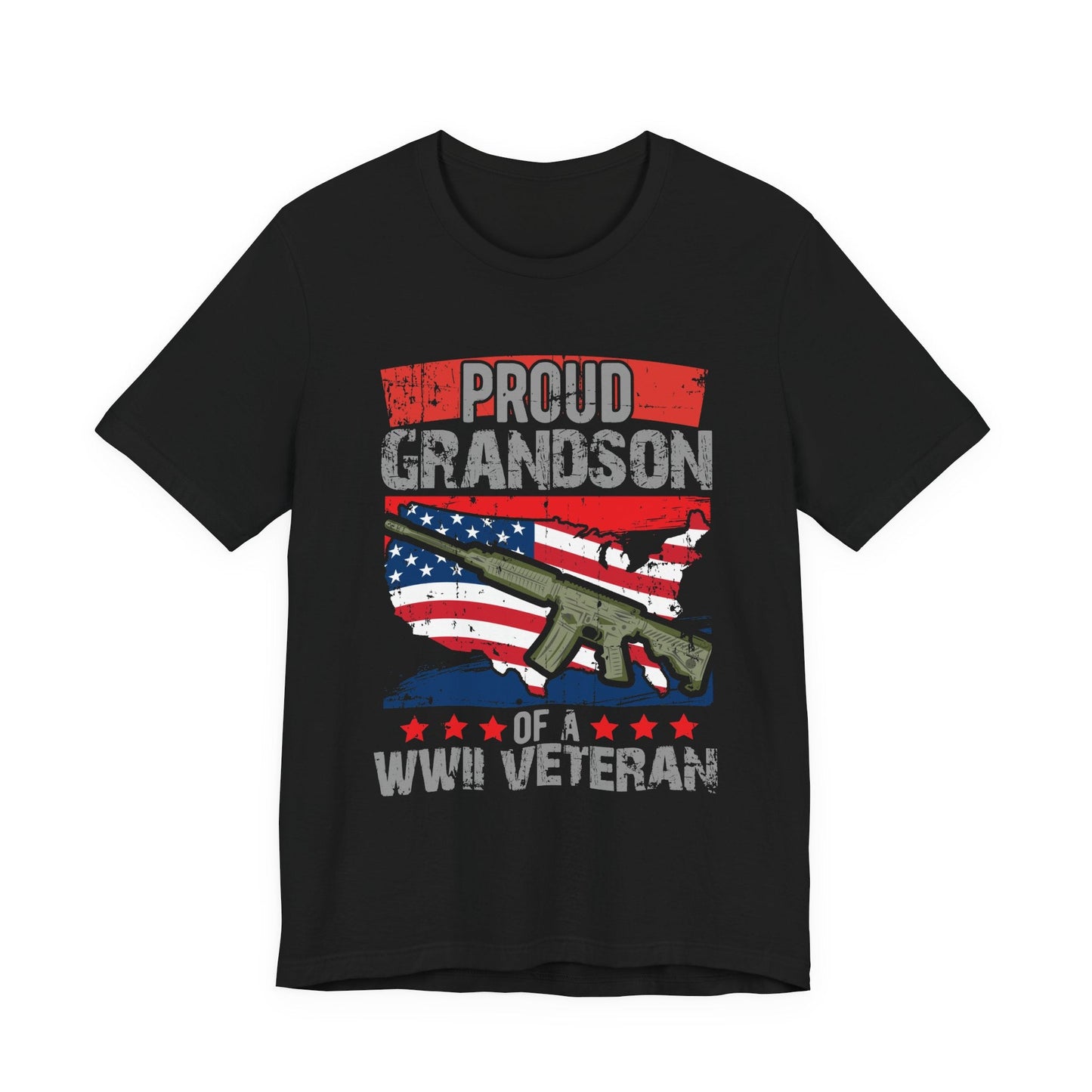 Army Veteran Patriotic Graphic Design Unisex Cotton T-Shirt v16