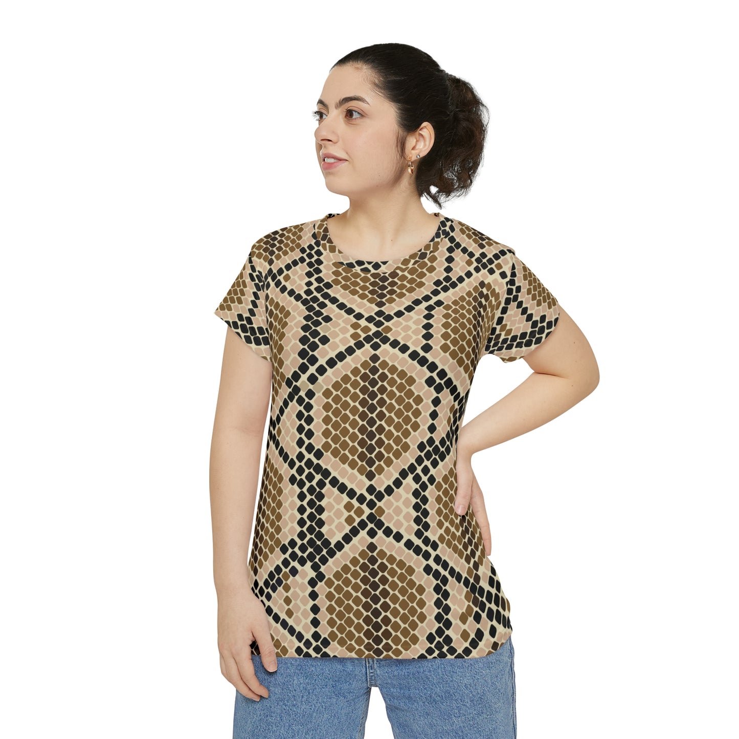 Poly-Span Shirt with animal prints