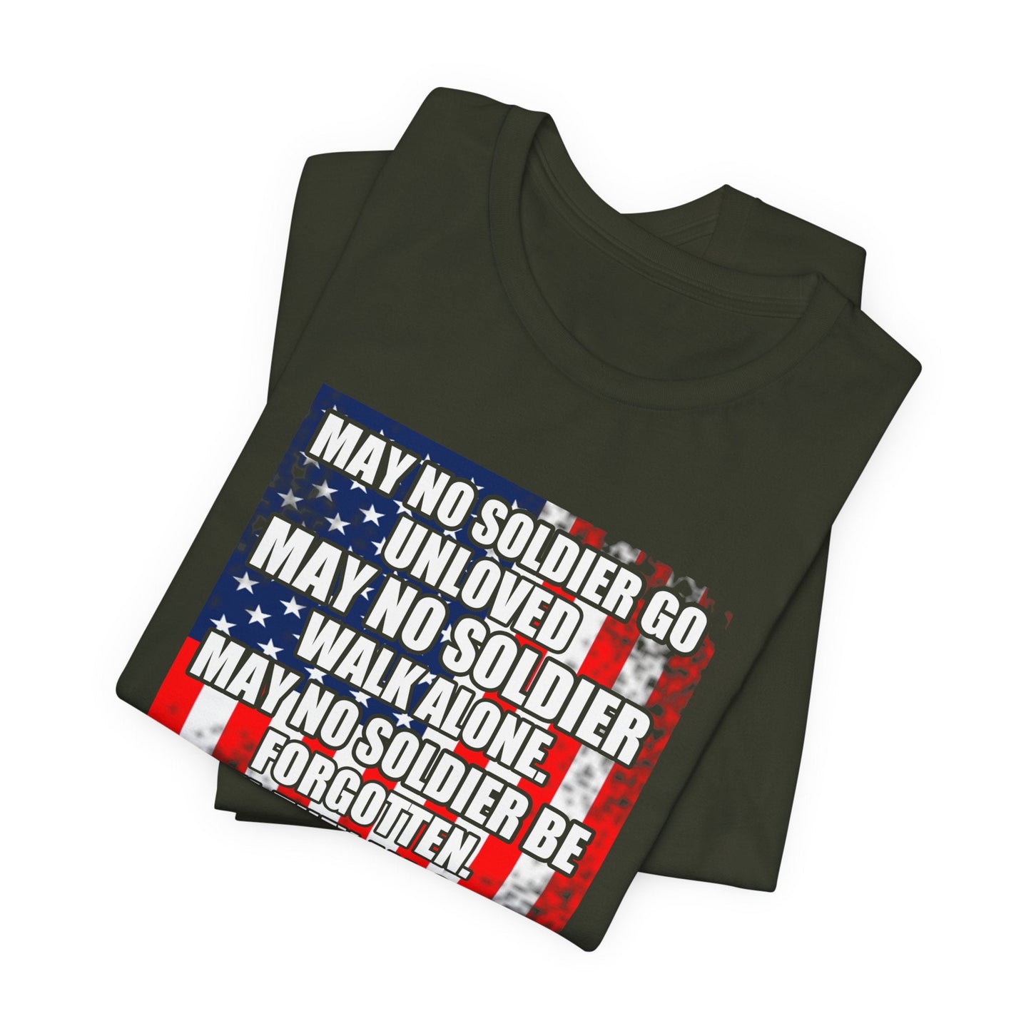 Army Veteran Patriotic Graphic Design Unisex Cotton T-Shirt v49