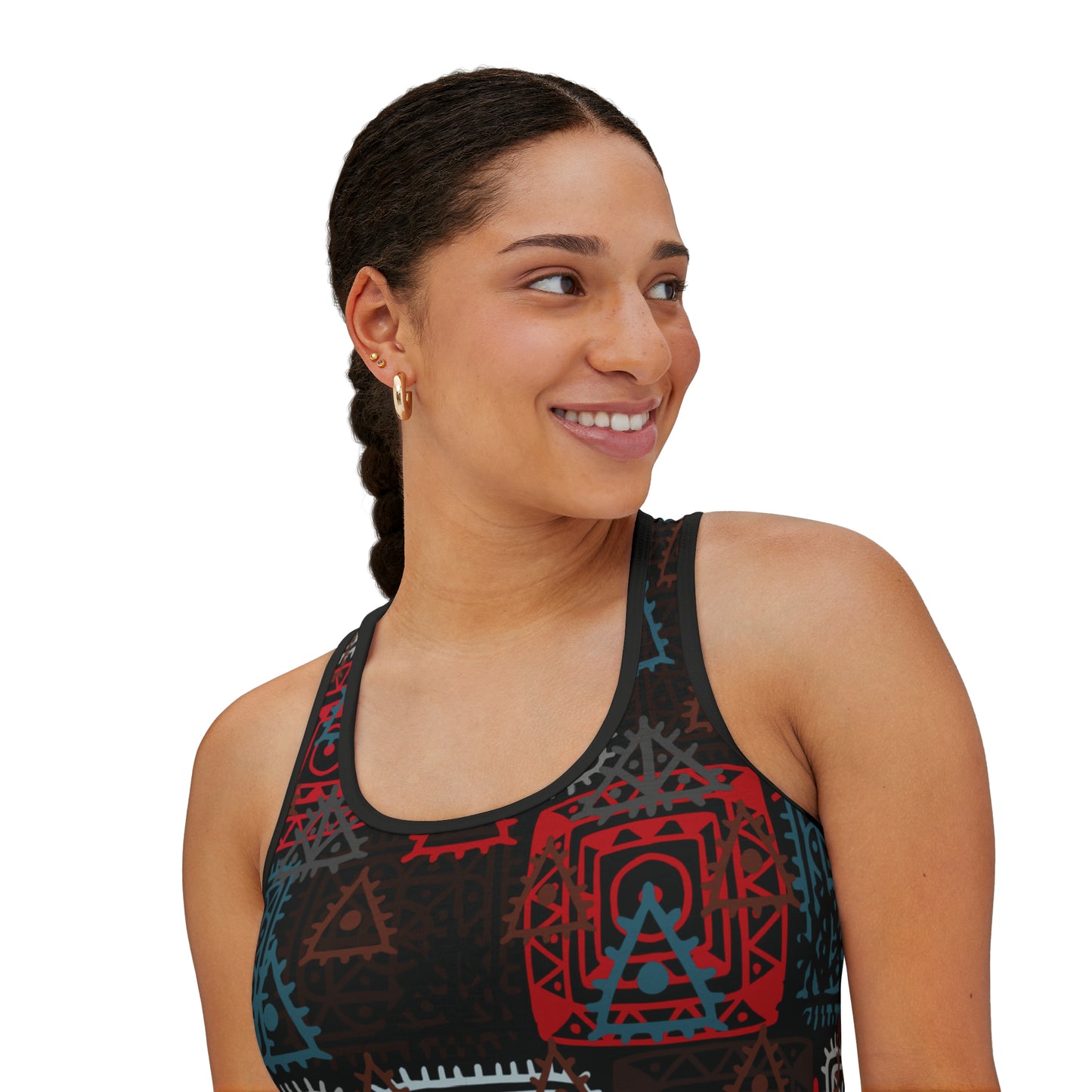 Summer Tank Top with Abstract prints