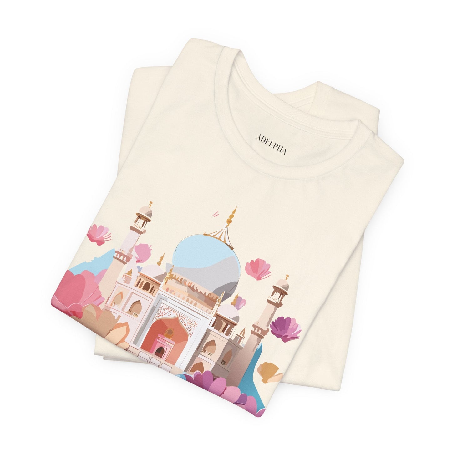Tourist Shirt Taj Mahal Graphic Tee Unisex Short Sleeve Art From Adelpha Vintage Inspired