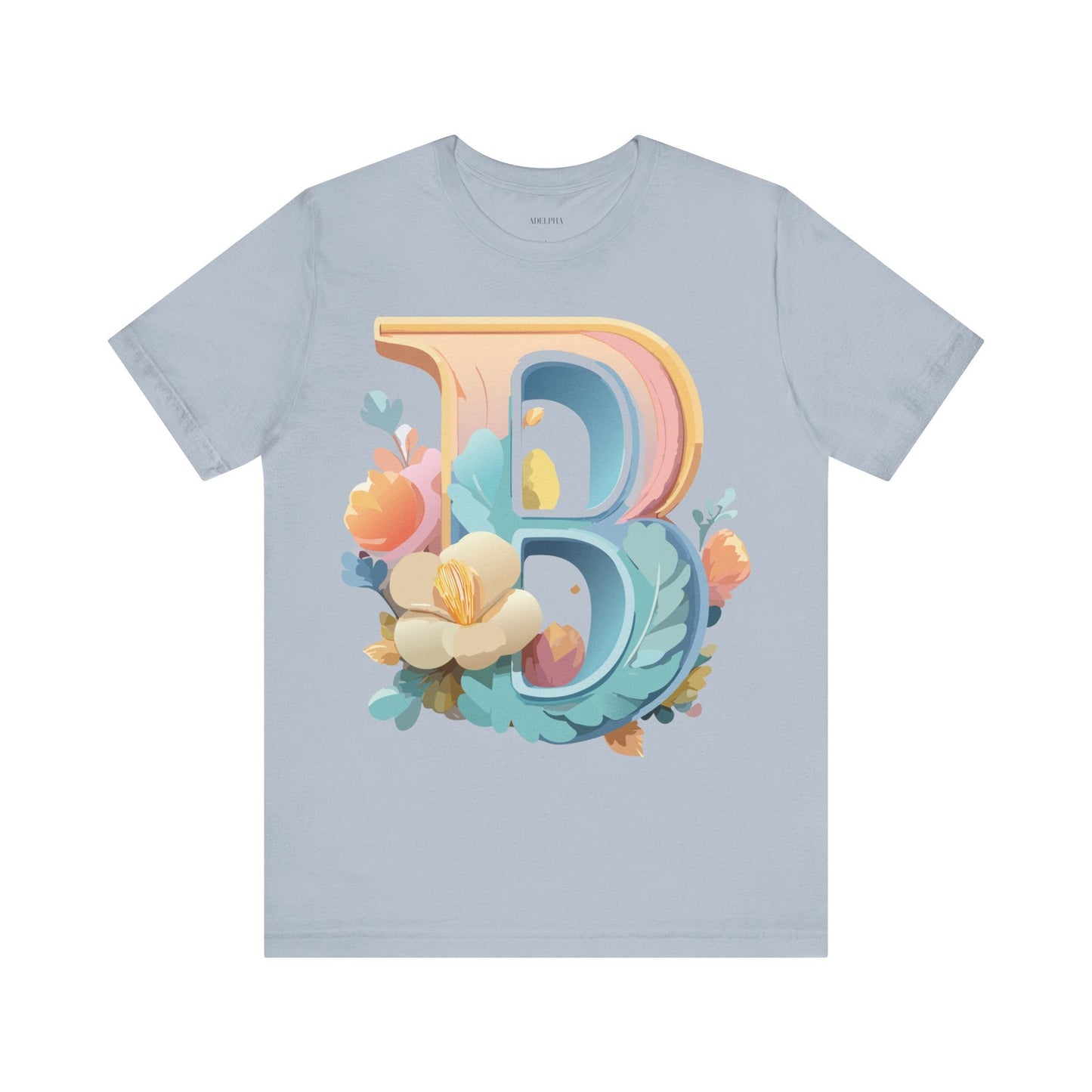 Letter B Graphic Tee Unisex Jersey Short Sleeve Shirt By Adelpha Vintage Artwork