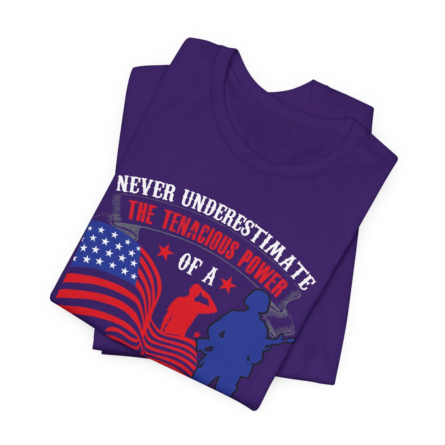 Army Veteran Patriotic Graphic Design Unisex Cotton T-Shirt v53