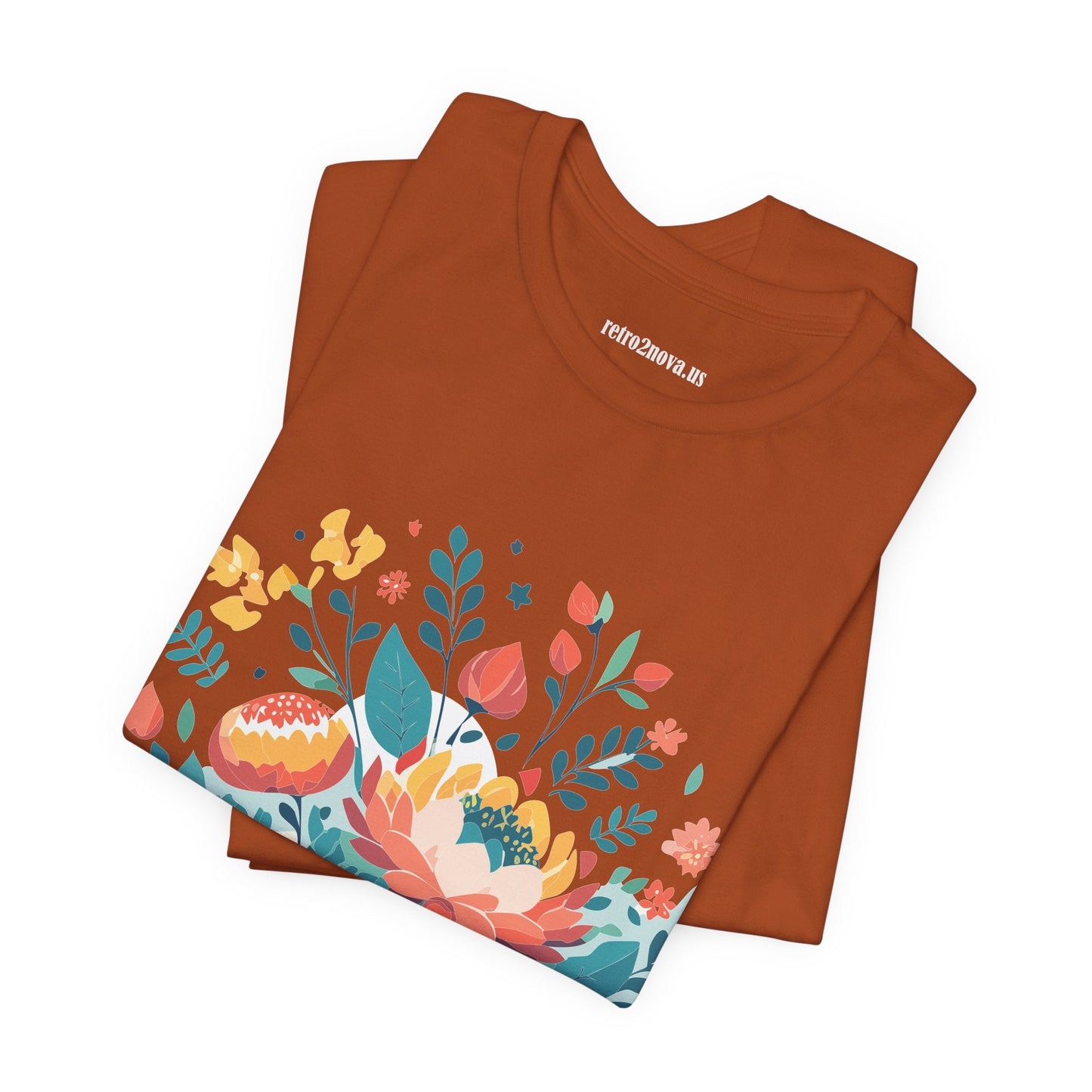 Flowers Shirt Floral Shirt Unisex Jersey Short Sleeve Tee Breathable Fabric Free Shipping