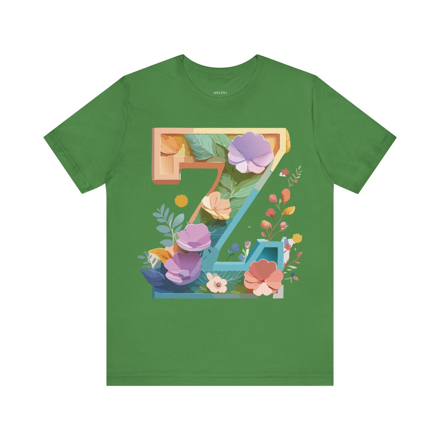 Letter Z Unisex Graphic Tee Vintage Inspired Artwork Jersey Short Sleeve