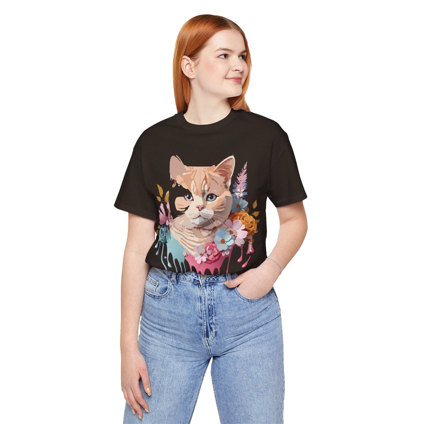Adelpha Cat Graphic T Shirt Unisex Short Sleeve Art Design Tee Vintage Inspired