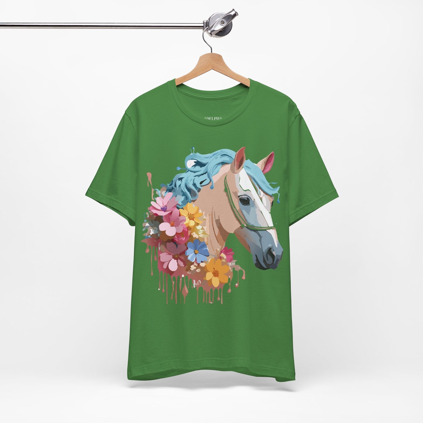 Unisex Horse Graphic Tee From Adelpha Vintage Inspired Art Shirt Short Sleeve Jersey