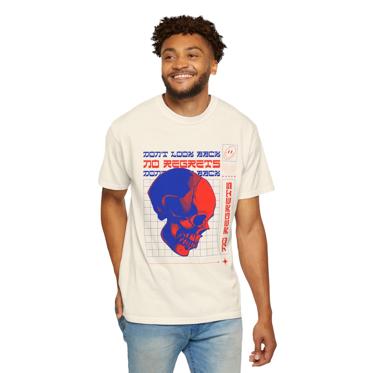 T-Shirt with Skull, Graphic T-Shirts, Art Design Tee Shirt, Skull T-Shirt - 11