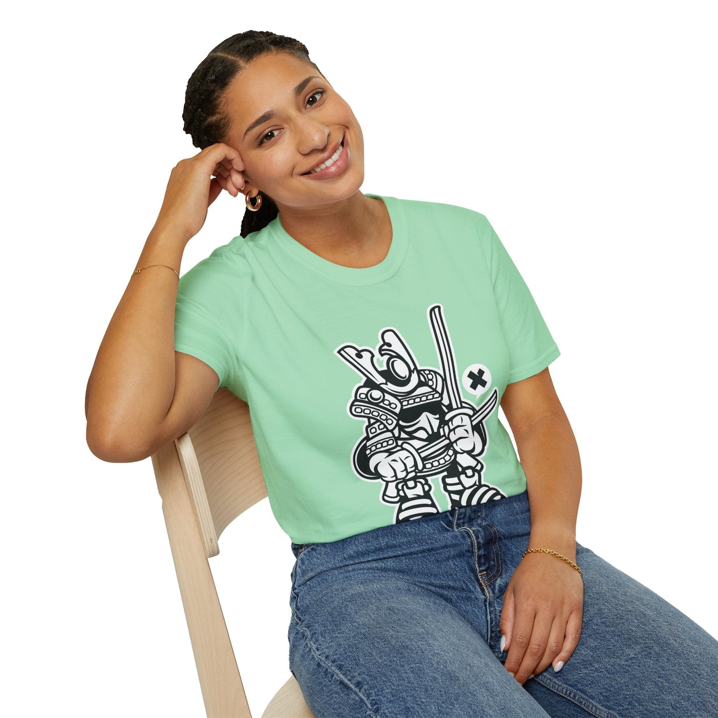 Cartoon T Shirt Unisex Animation Tee Funny Tee Gildan Softstyle 64000 100 Percent Cotton