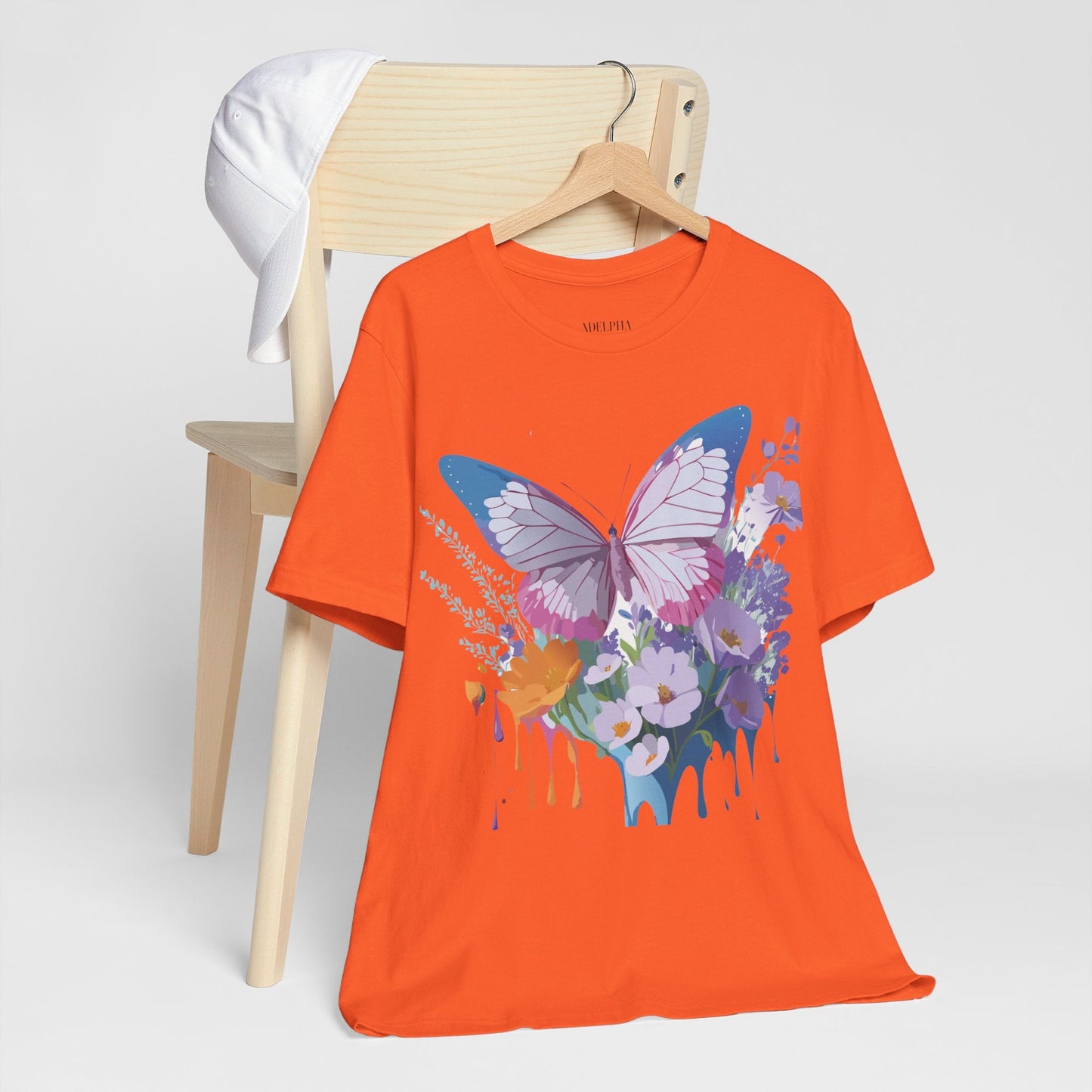 Unisex Butterfly Graphic Tee Adelpha Art Design Vintage Inspired Jersey Tee