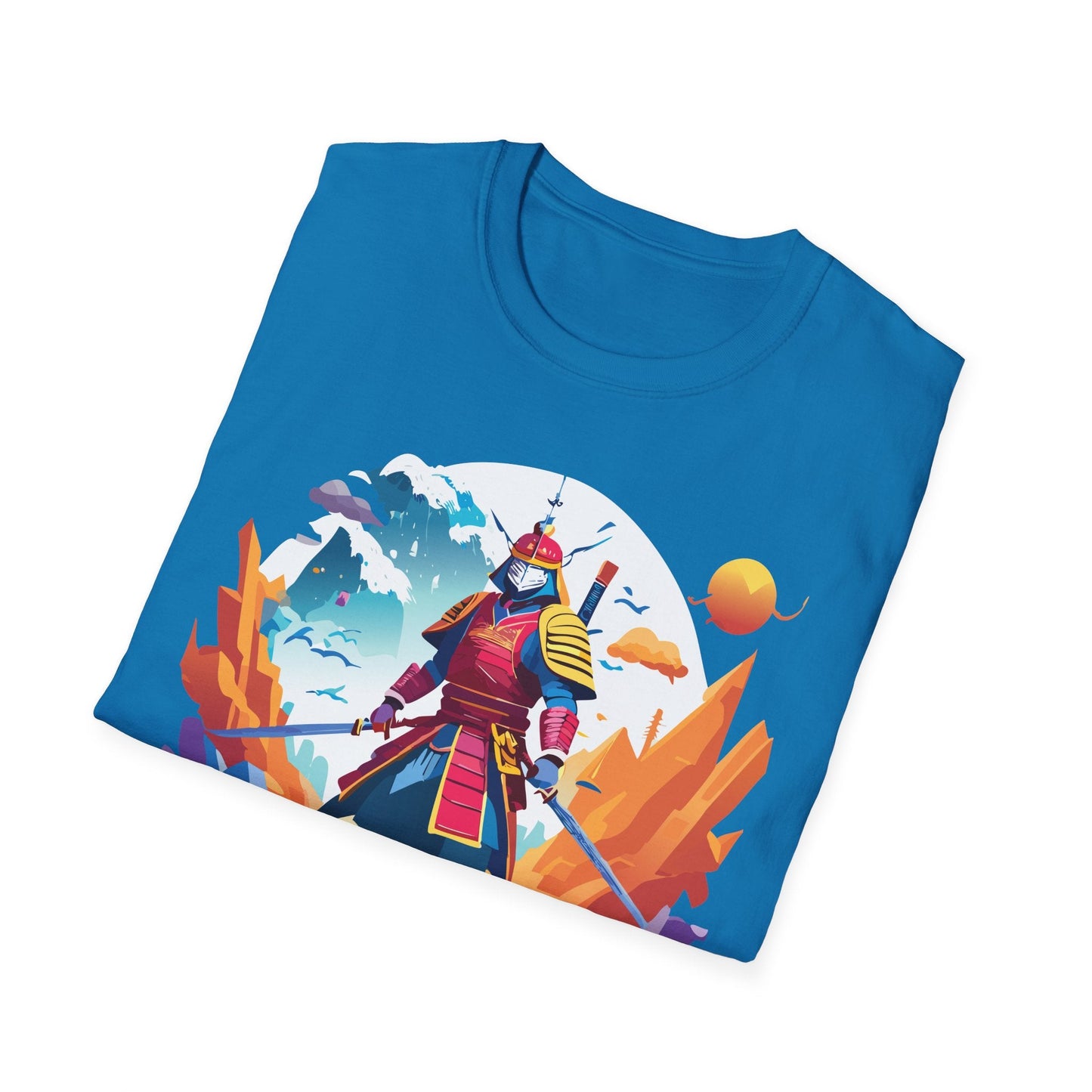 Samurai Shirt Unisex Short Sleeve T Shirt Gildan Softstyle 64000 100 Percent Ring Spun Cotton Tee