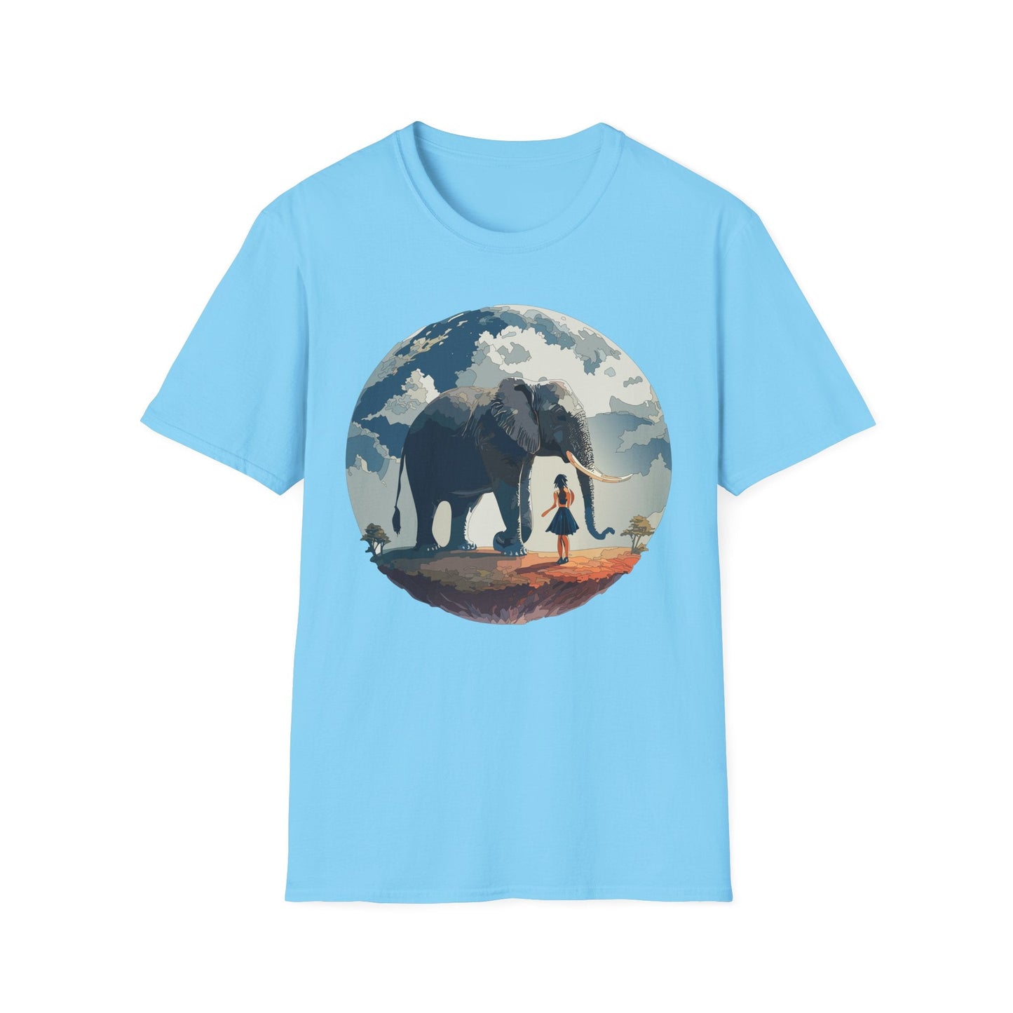 Womens Graphic T Shirt Art Design Tee Softstyle Gildan 64000 100 Percent Ring Spun Cotton