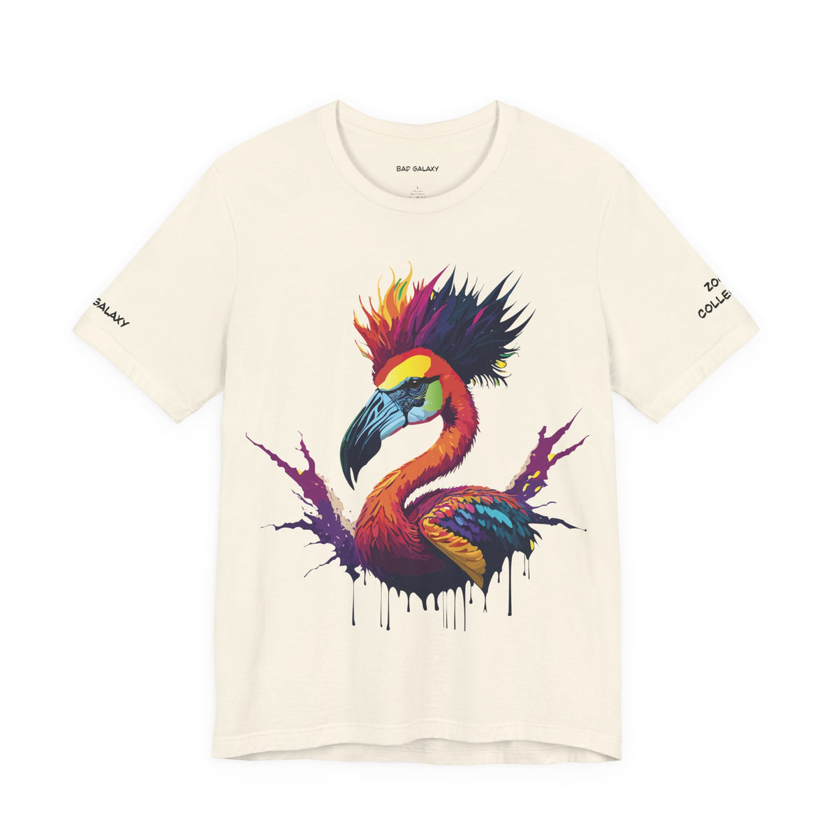 Animal Graphic Unisex Cotton Bella+Canvas Tee with Art Design b1