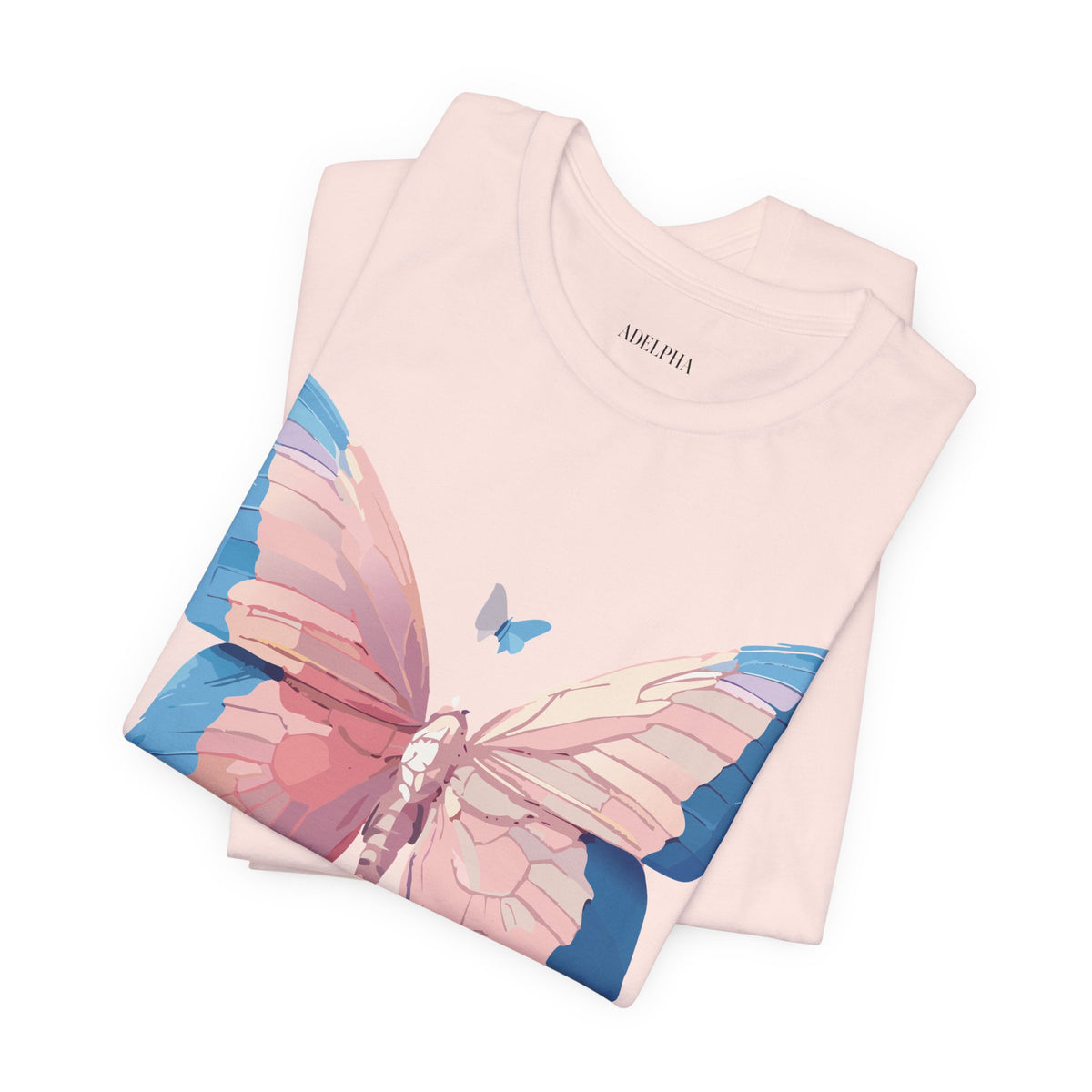 Butterfly Graphic Unisex Cotton Bella+Canvas Tee with Art Design n14