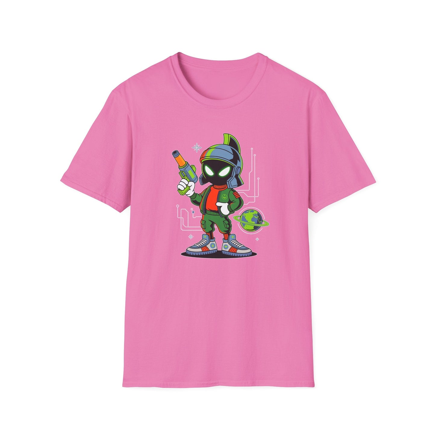 Gildan Softstyle 64000 Unisex Cartoon T Shirt With Animation And Funny Animals Design