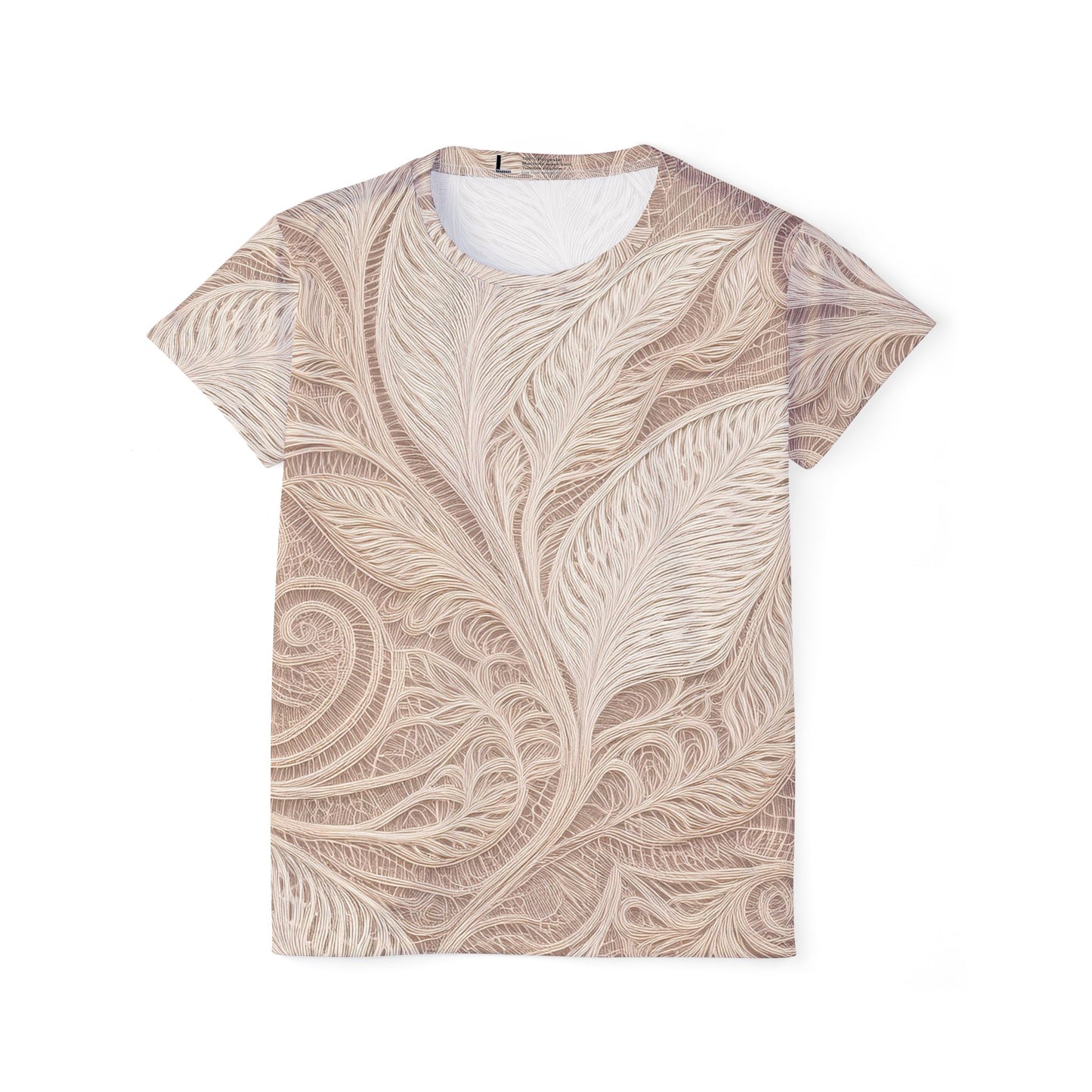 Lace Print Poly Shirt, Poly Shirt with Lace Print, Lace Shirt 72