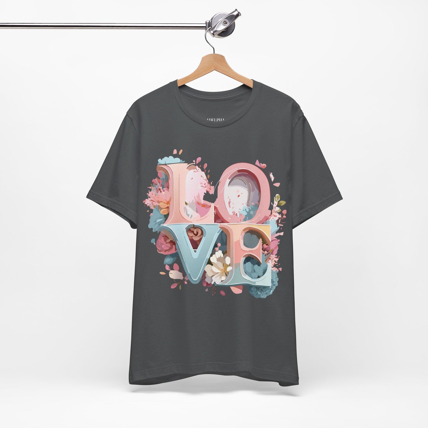 Valentine Graphic T Shirt Unisex Jersey Short Sleeve With Vintage Inspired Artwork By Adelpha