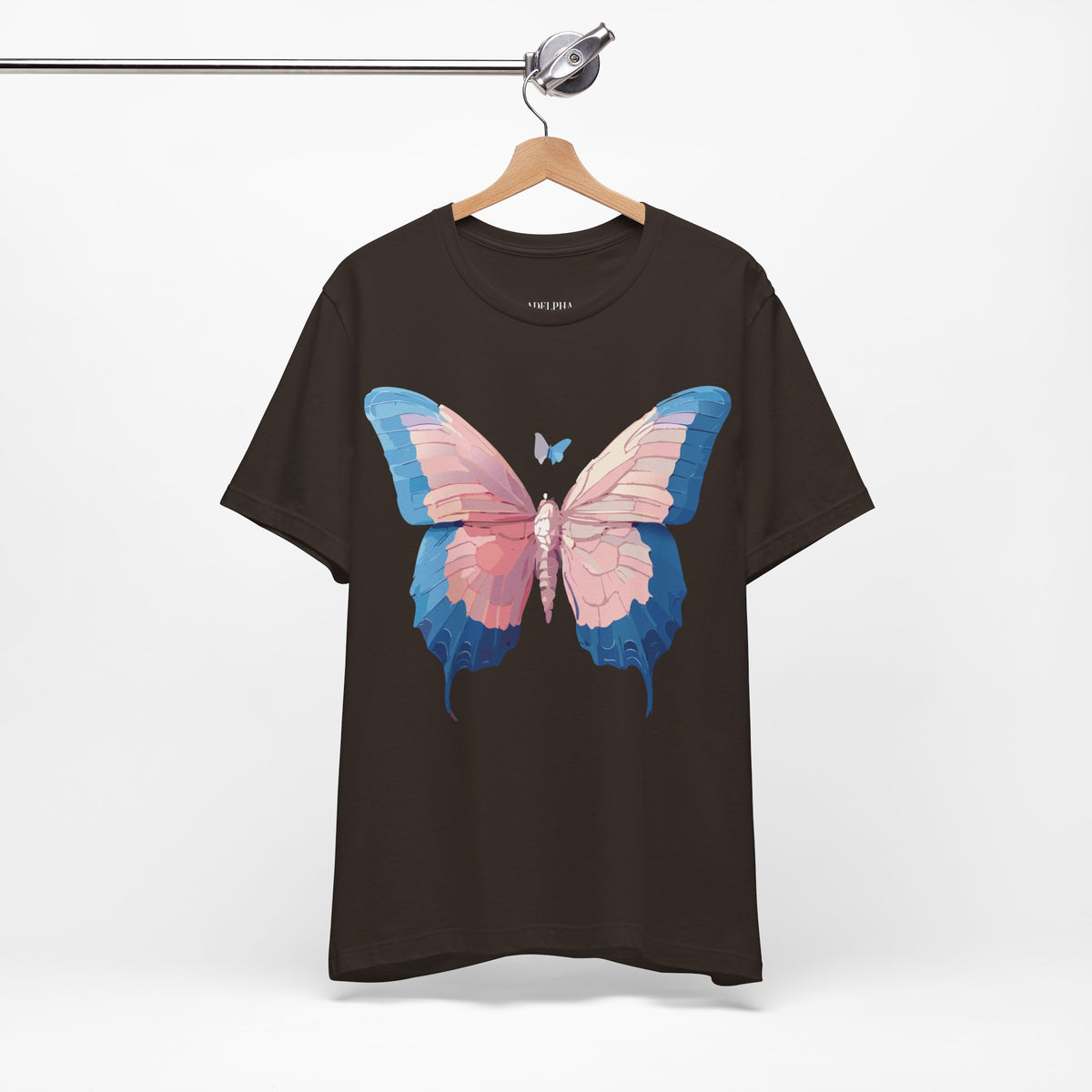 Butterfly Graphic Unisex Cotton Bella+Canvas Tee with Art Design n94