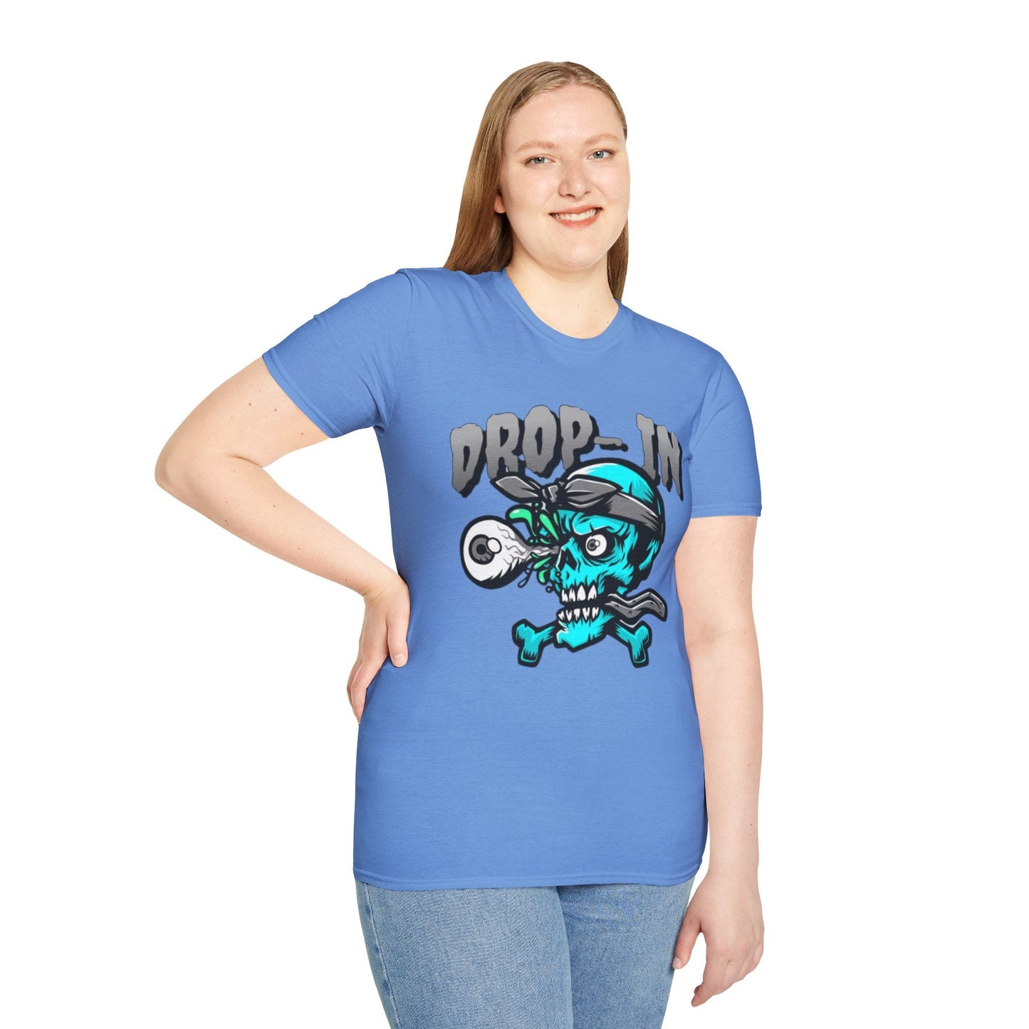 Unisex Skull T Shirt Skeleton Shirt With Skull Artwork Gildan Softstyle 64000 Cotton Tee