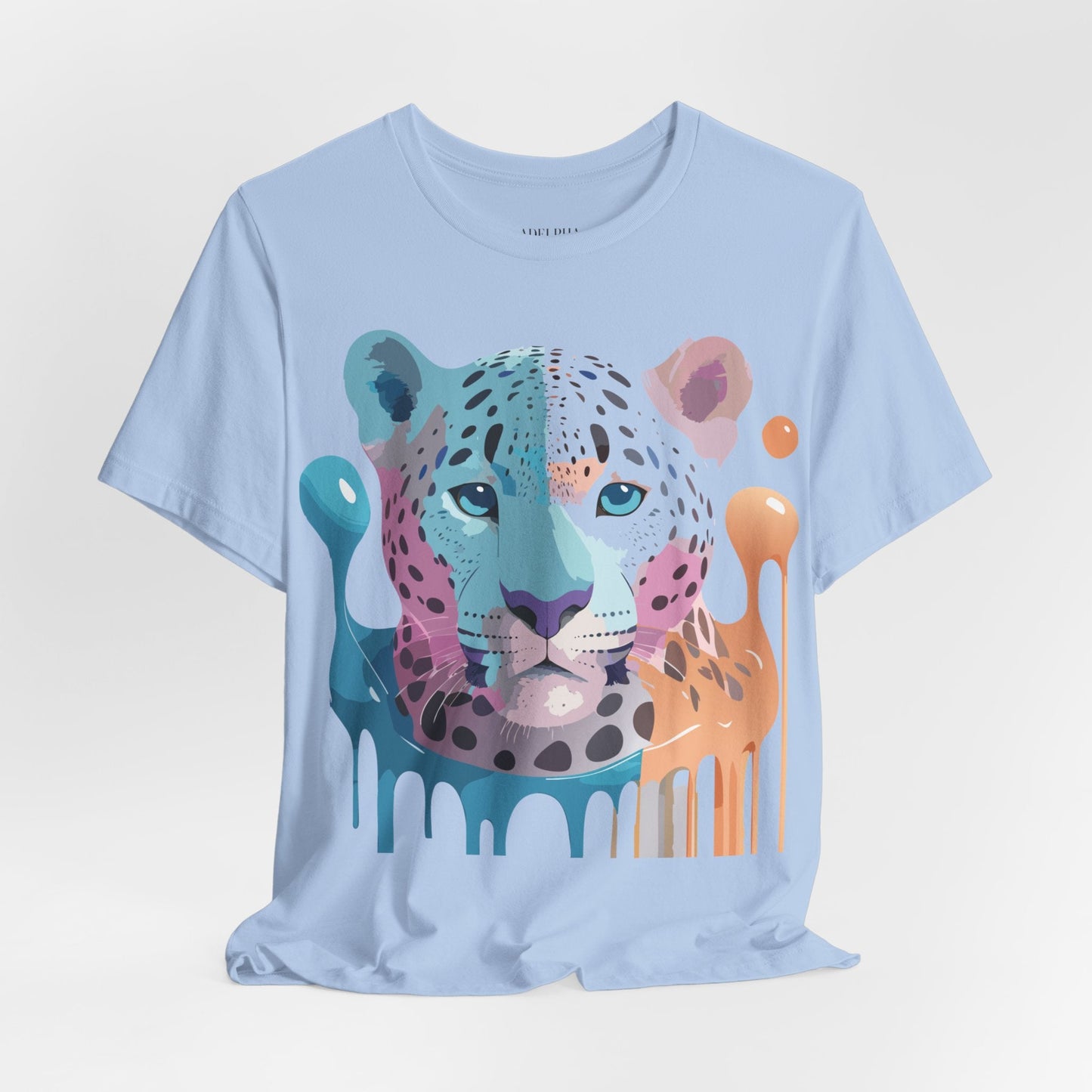 Adelpha Graphic Tee Cheetah Print Unisex Jersey Short Sleeve Shirt Vintage Art