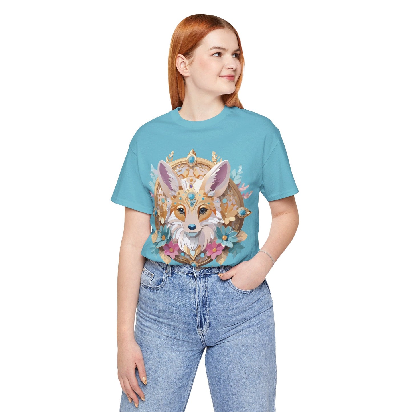 Adelpha Medallion Graphic Tee Unisex Short Sleeve Vintage Inspired Art Design Shirt