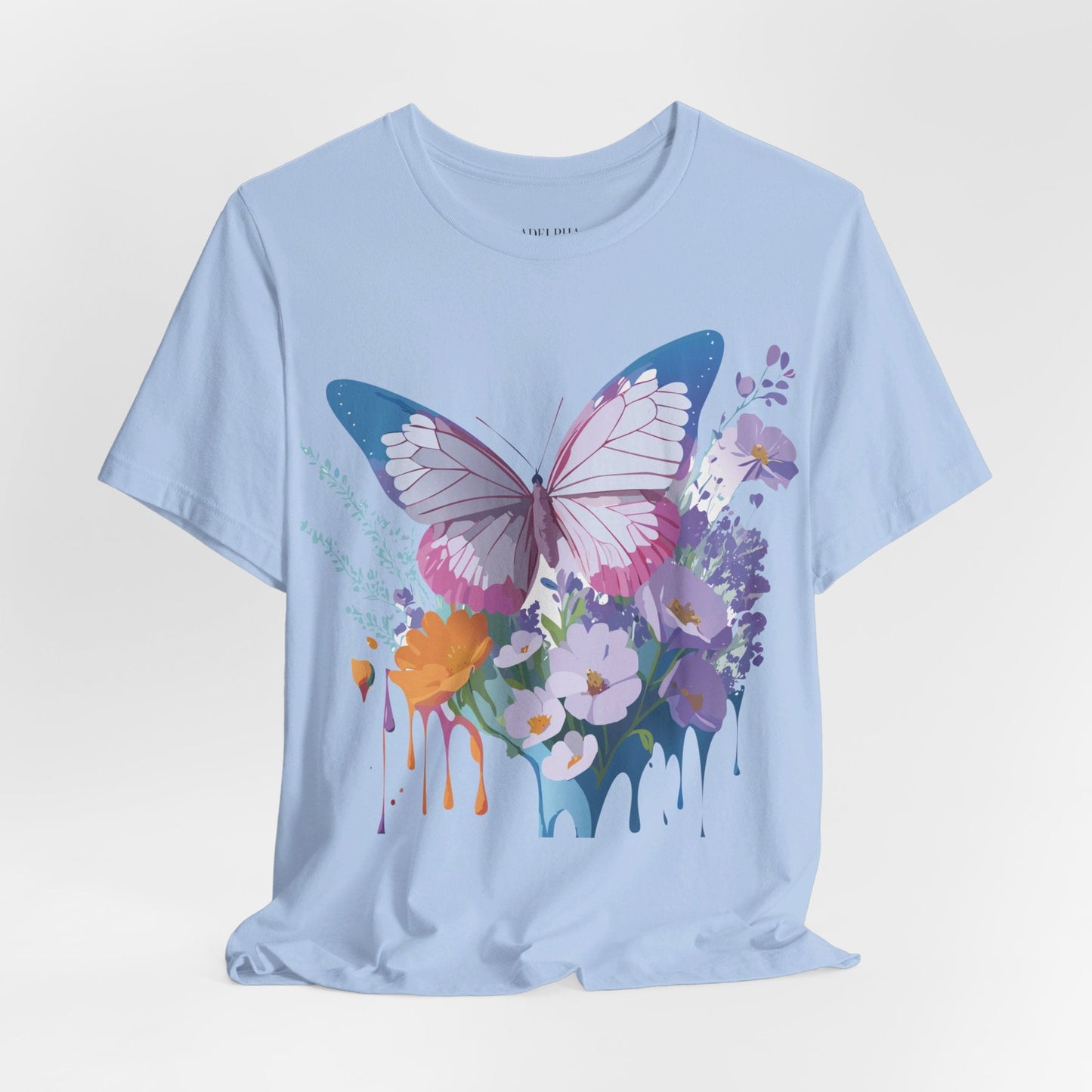 Unisex Butterfly Graphic Tee Adelpha Art Design Vintage Inspired Jersey Tee